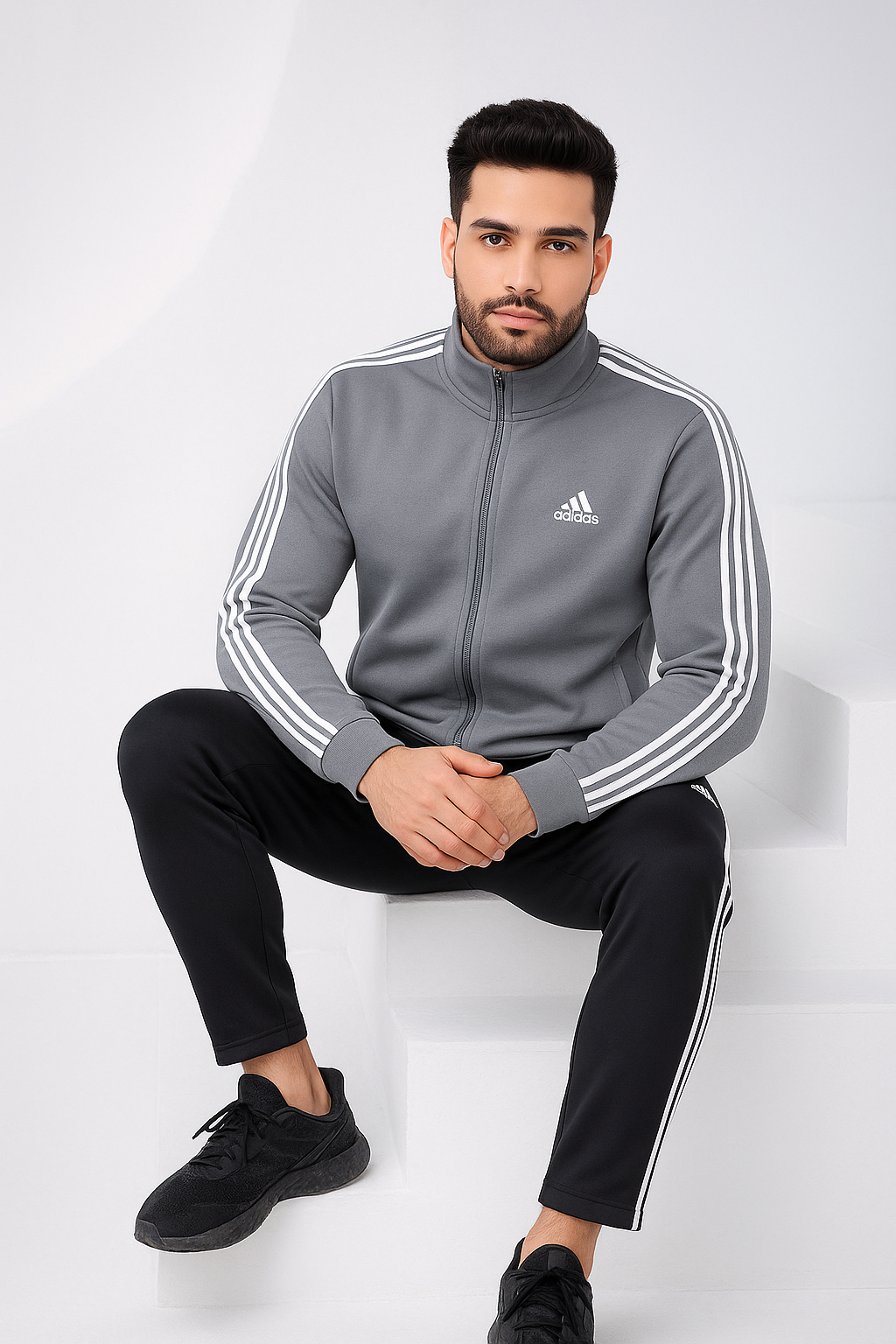 URB Grey Stipe Winter Tracksuit