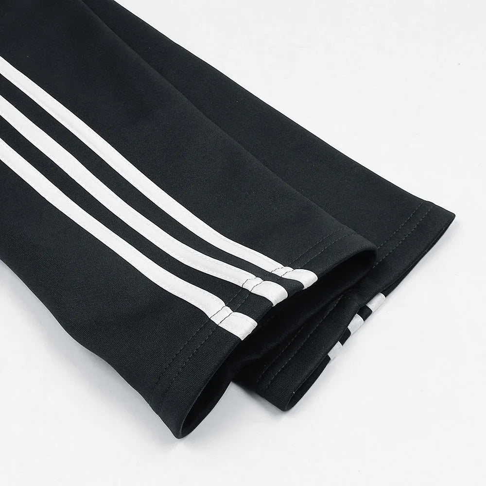 Adidas Imported Tiro Piping Quarter Zip Tracksuit (Black)