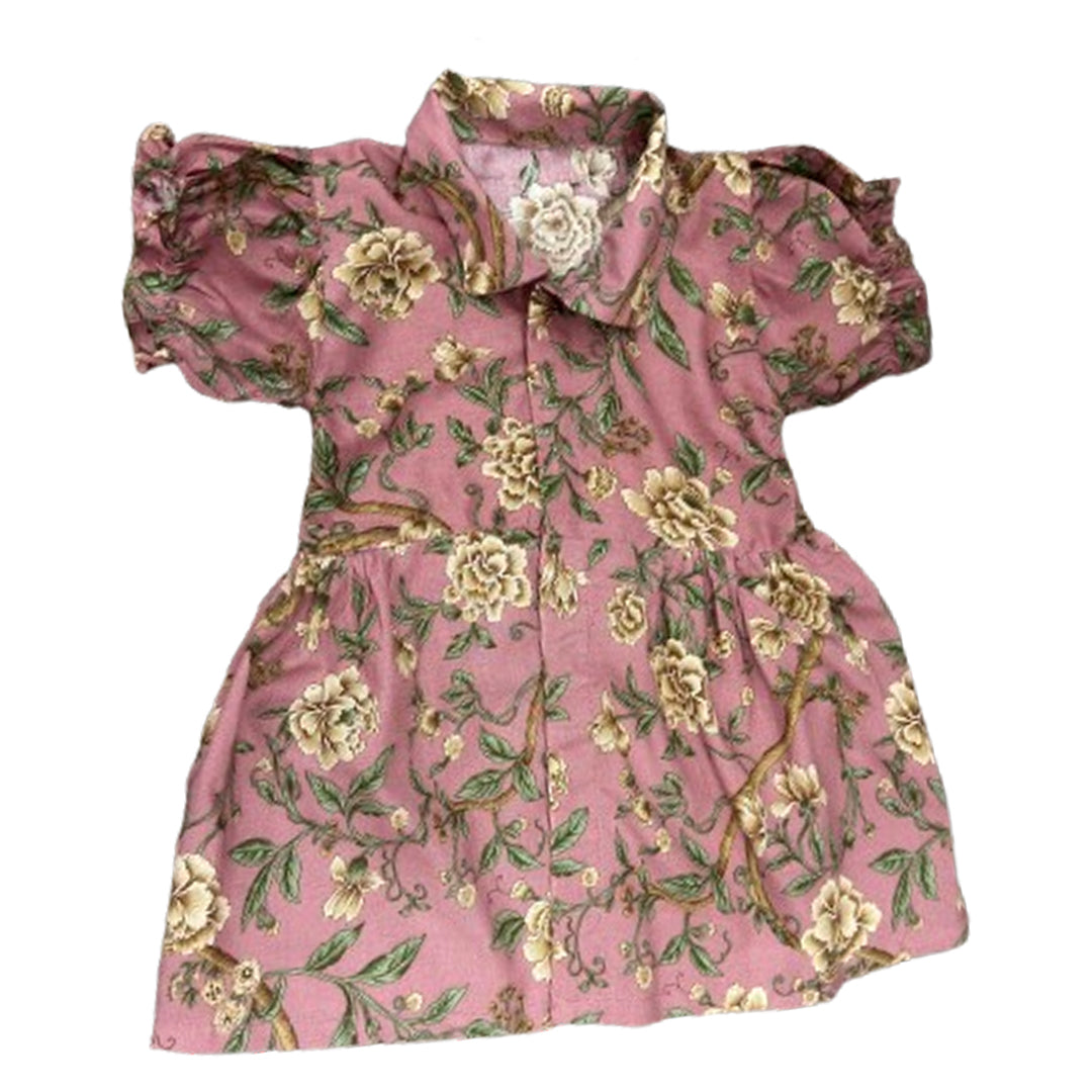 Pink Floral Lawn Dress for Baby Girls