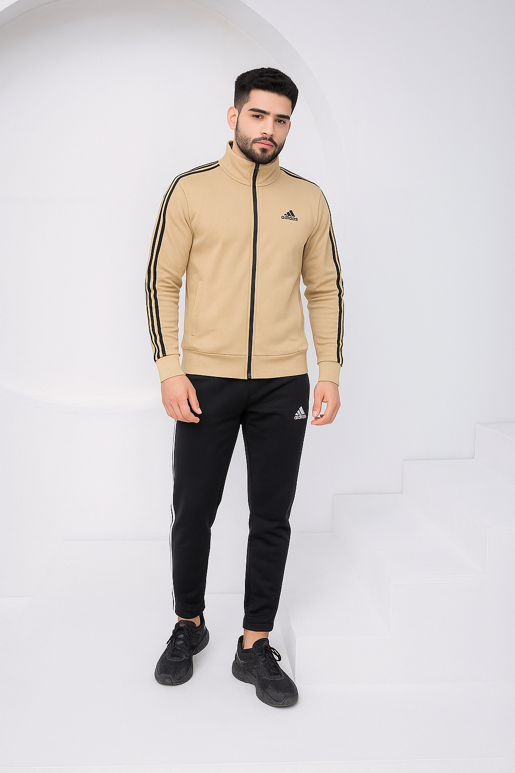 URB Tan Stipe Winter Tracksuit