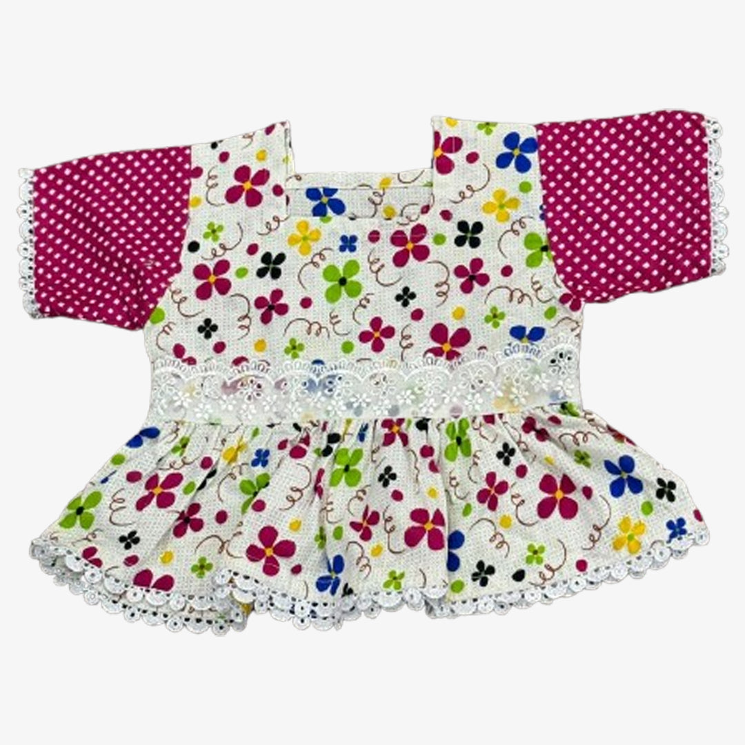 Baby Cotton Multi Color Dress with Pajama