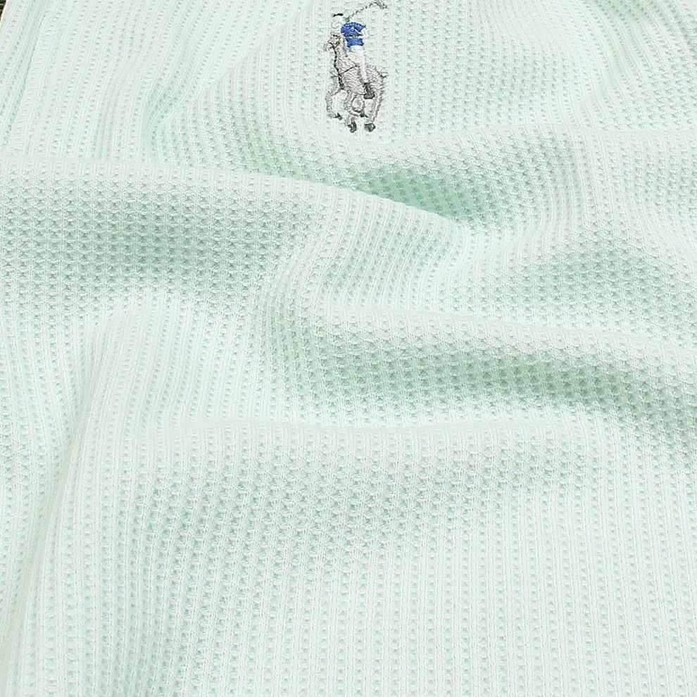 RL Premium Men's Sea Green Polo Shirt with Multi Zipper Design