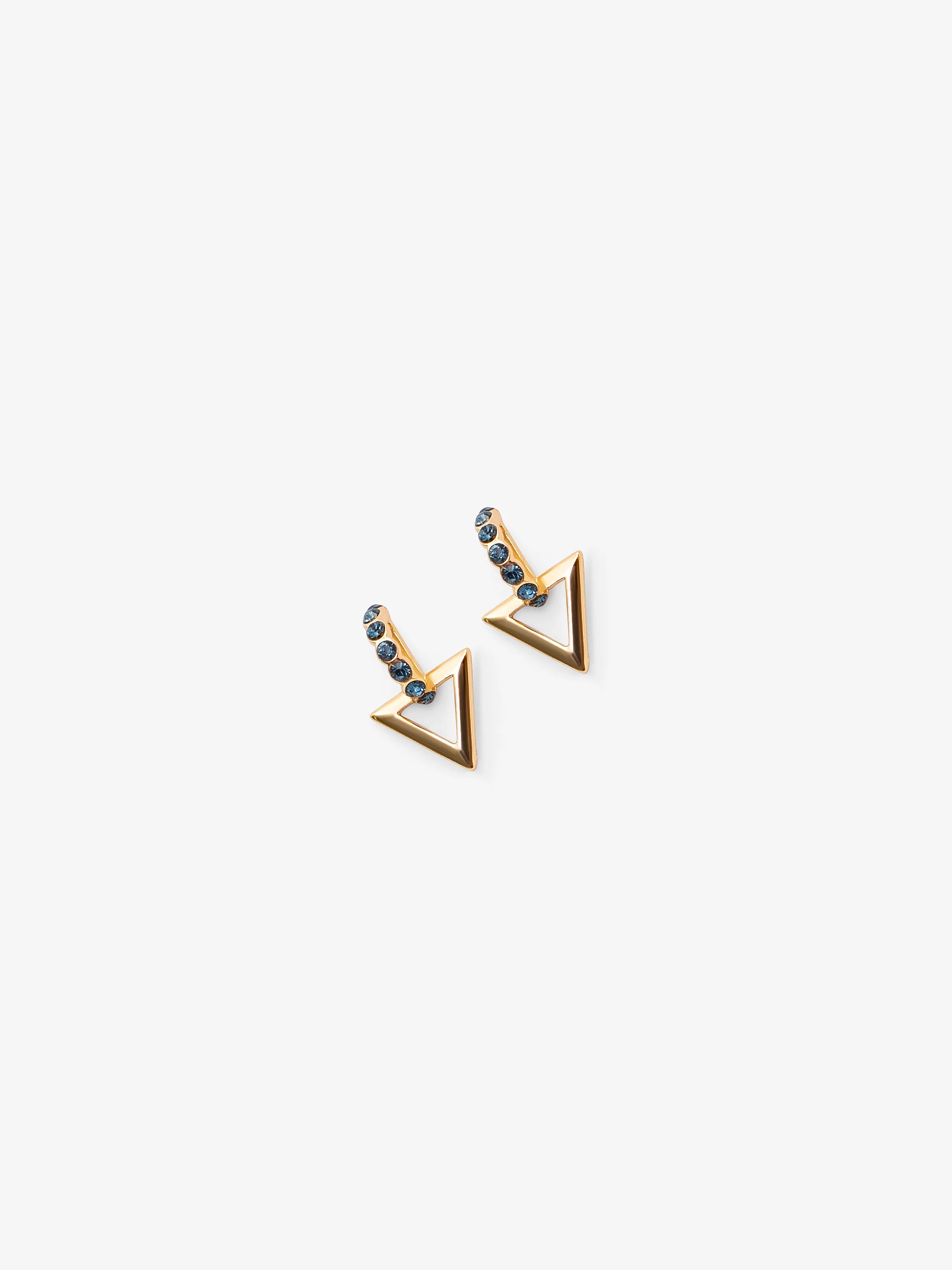 URB Triangular Gold Earrings