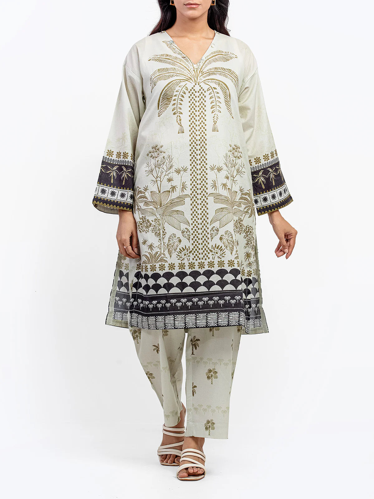 URB Pret 2Pc Printed Lawn Shirt Trouser