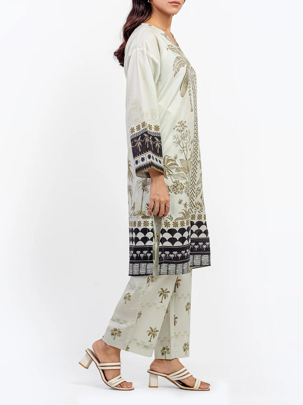 URB Pret 2Pc Printed Lawn Shirt Trouser
