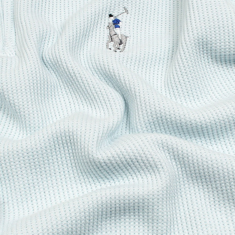 RL Premium Men's Sky Blue Polo Shirt with Multi Zipper Design