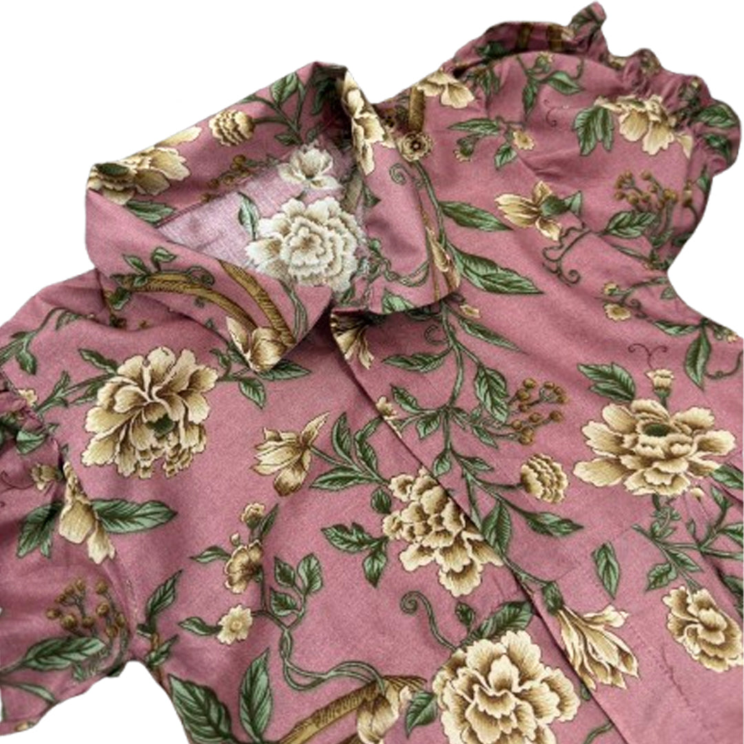 Pink Floral Lawn Dress for Baby Girls