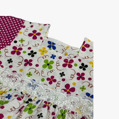 Baby Cotton Multi Color Dress with Pajama