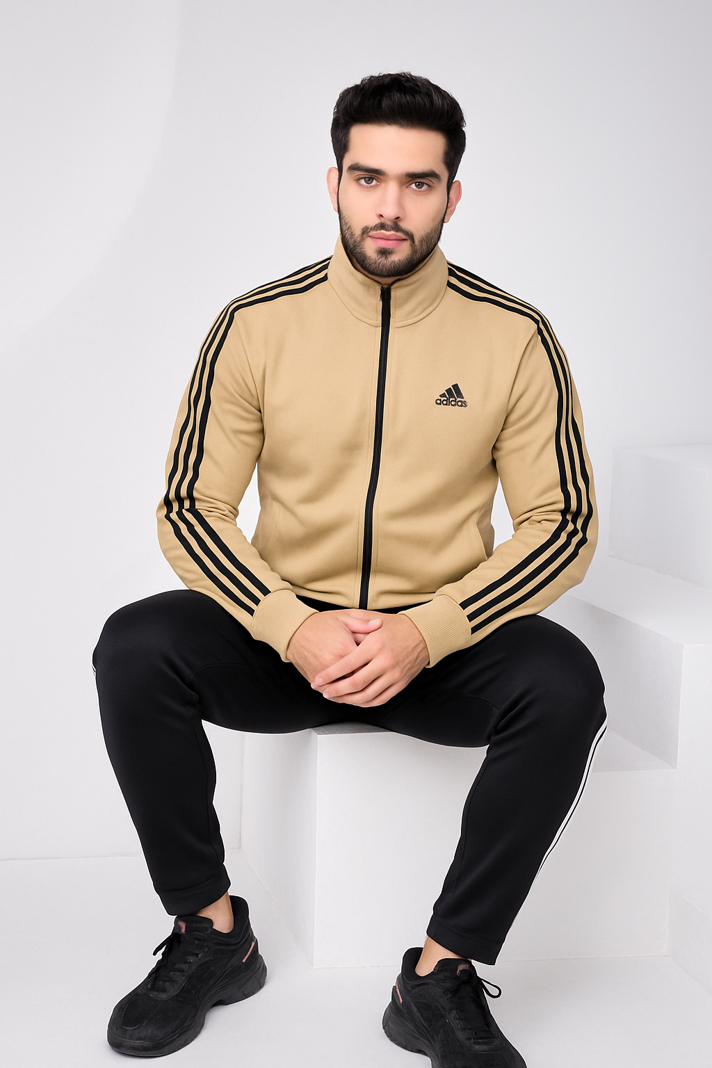 URB Tan Stipe Winter Tracksuit