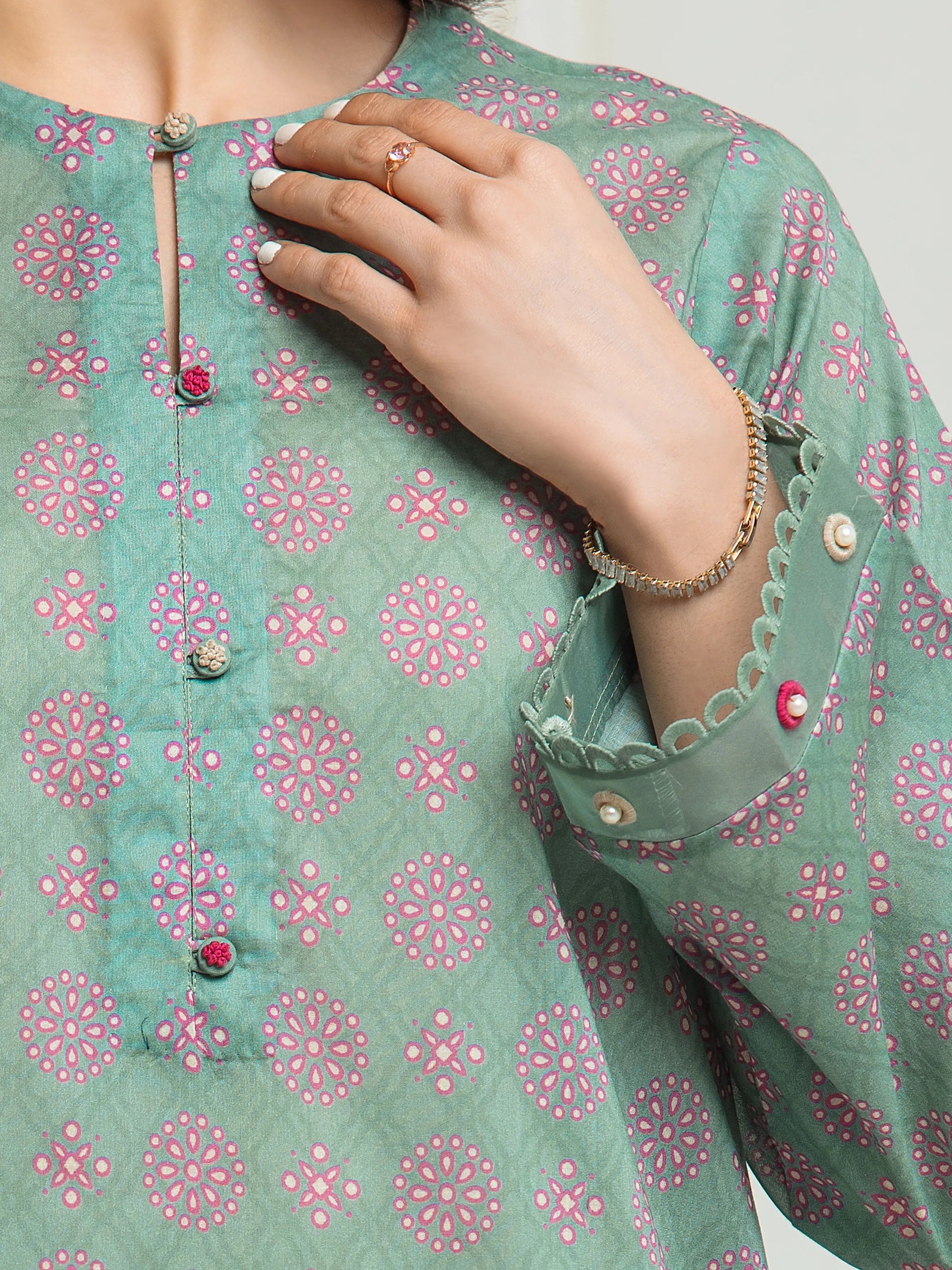 URB Unstitched Printed Lawn Suit