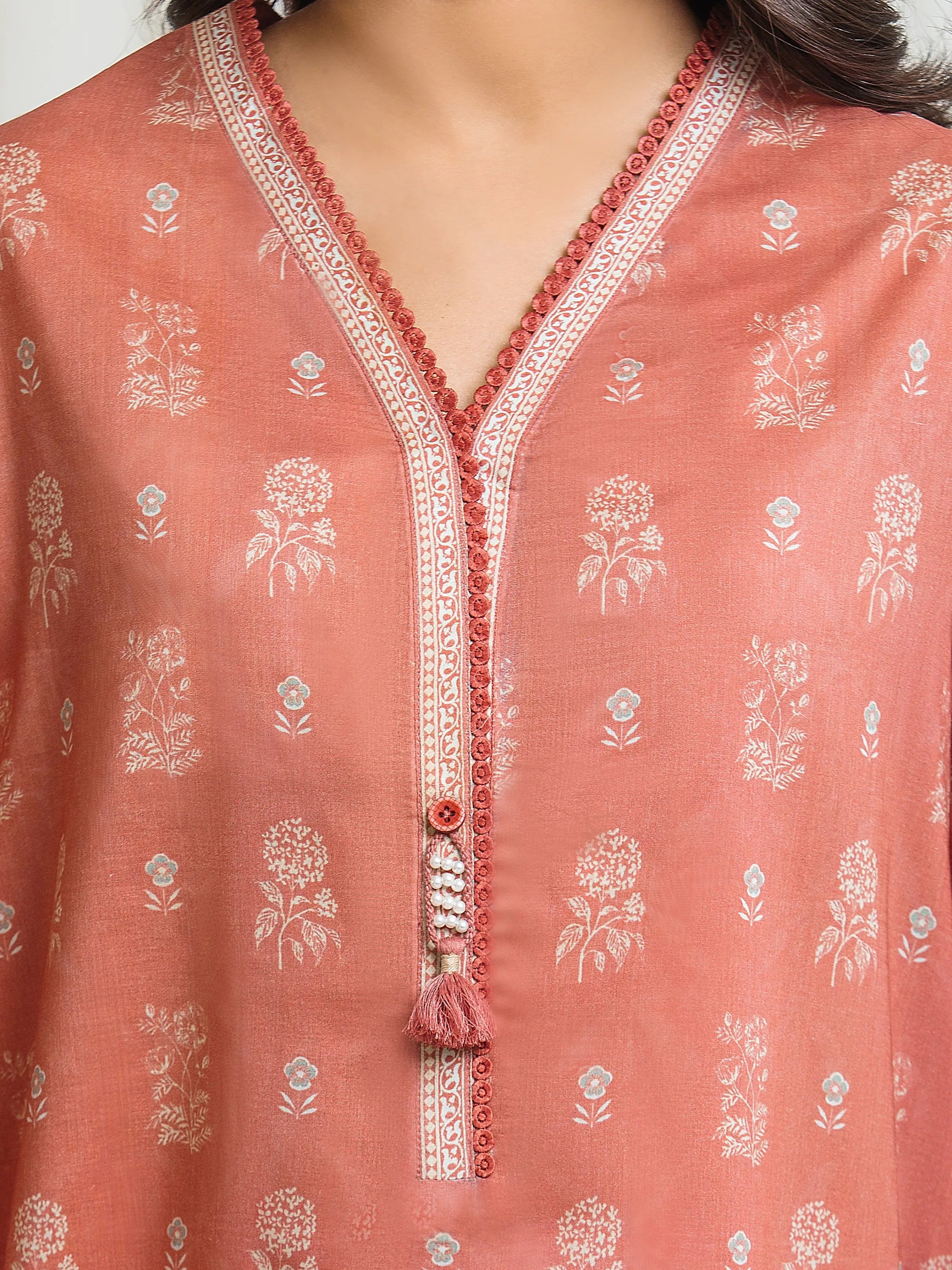 URB Unstitched Printed Lawn Suit