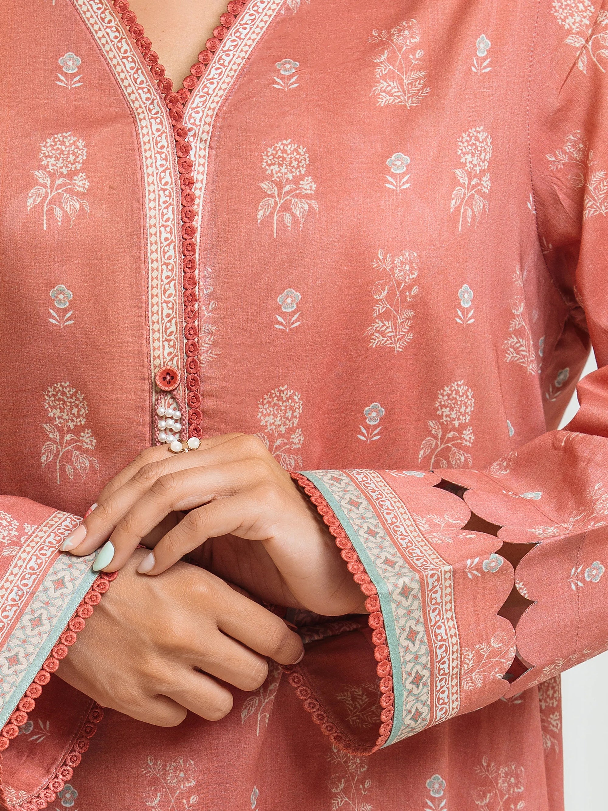 URB Unstitched Printed Lawn Suit