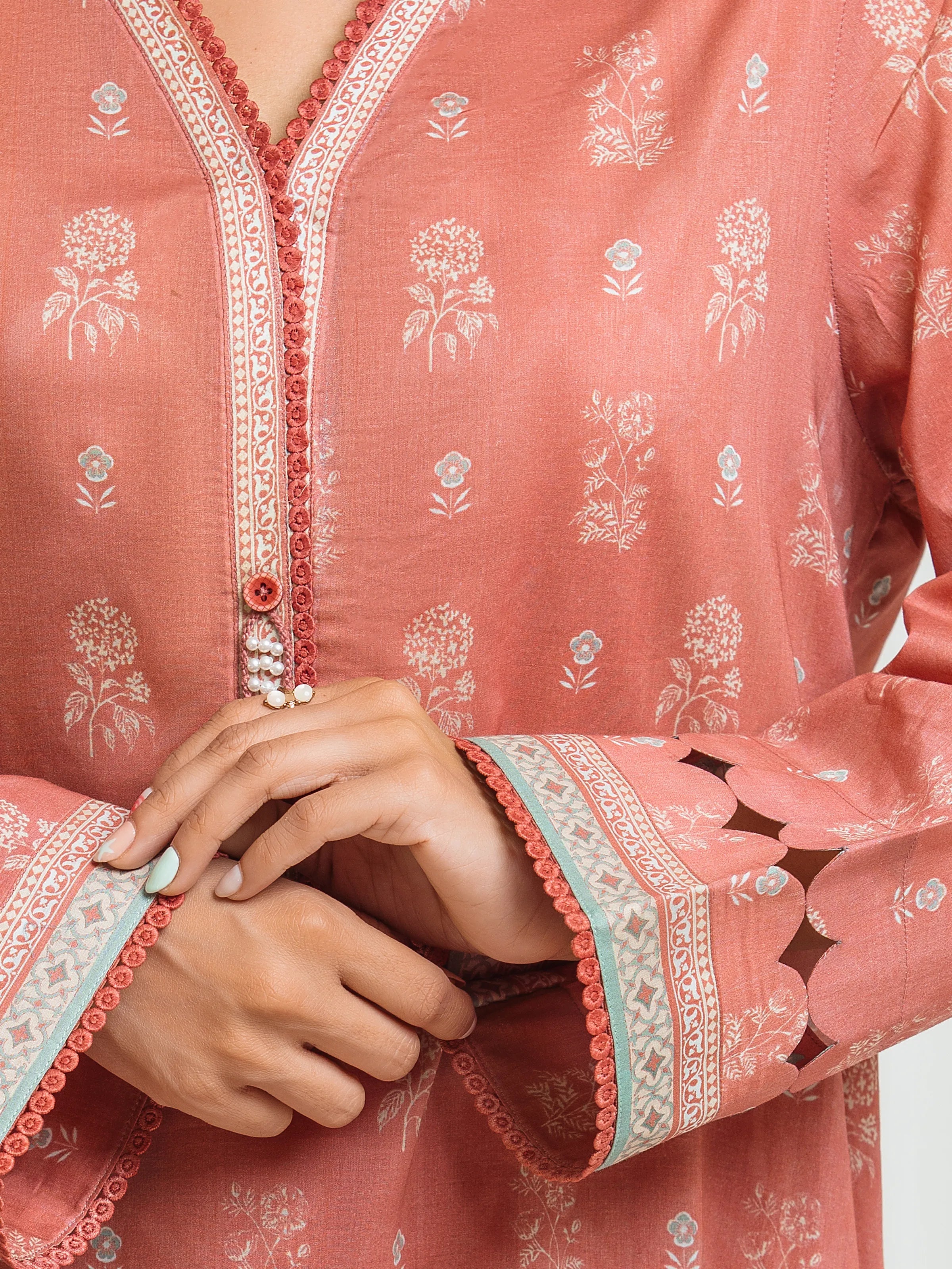 URB Unstitched Printed Lawn Suit