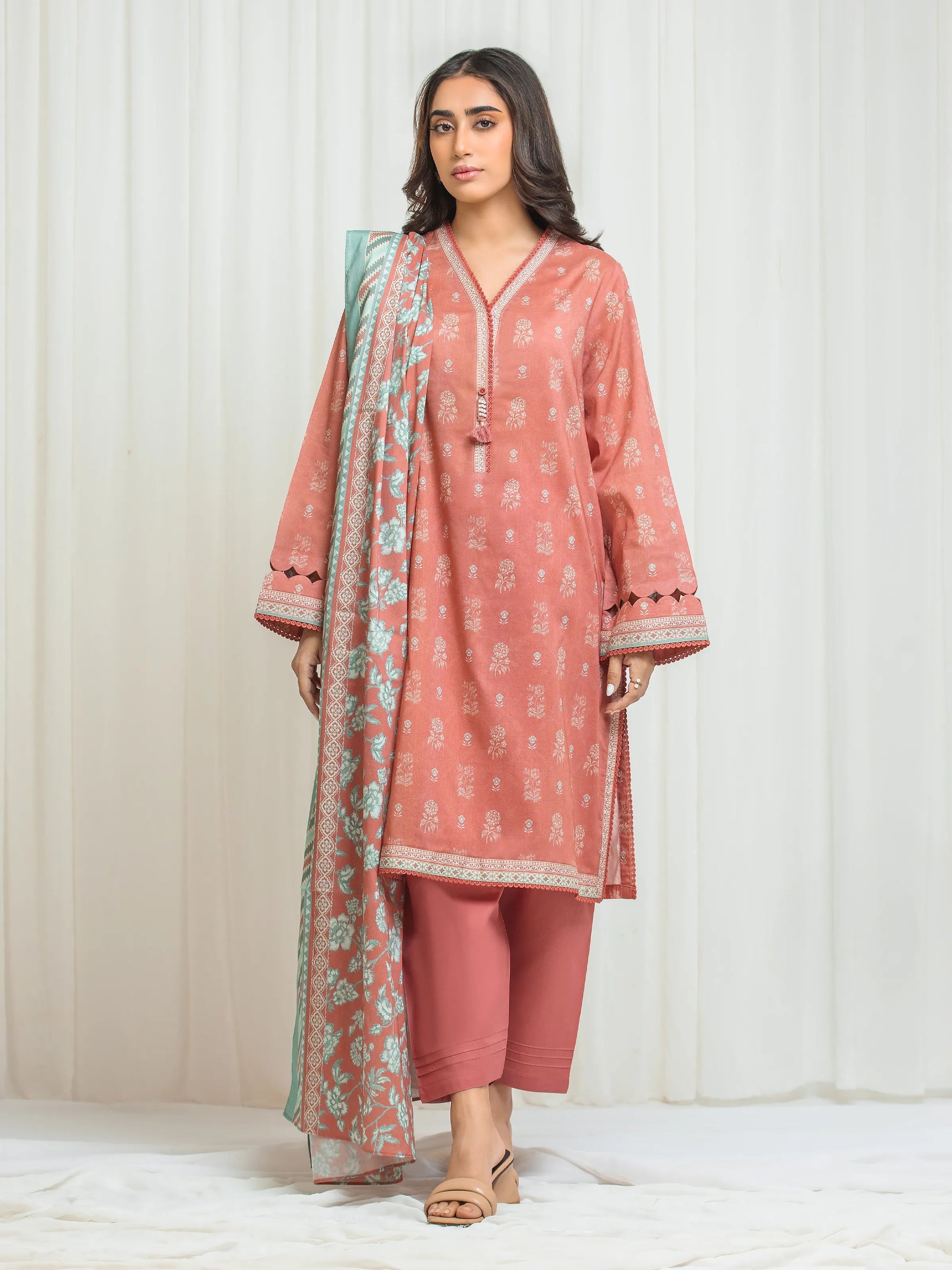 URB Unstitched Printed Lawn Suit