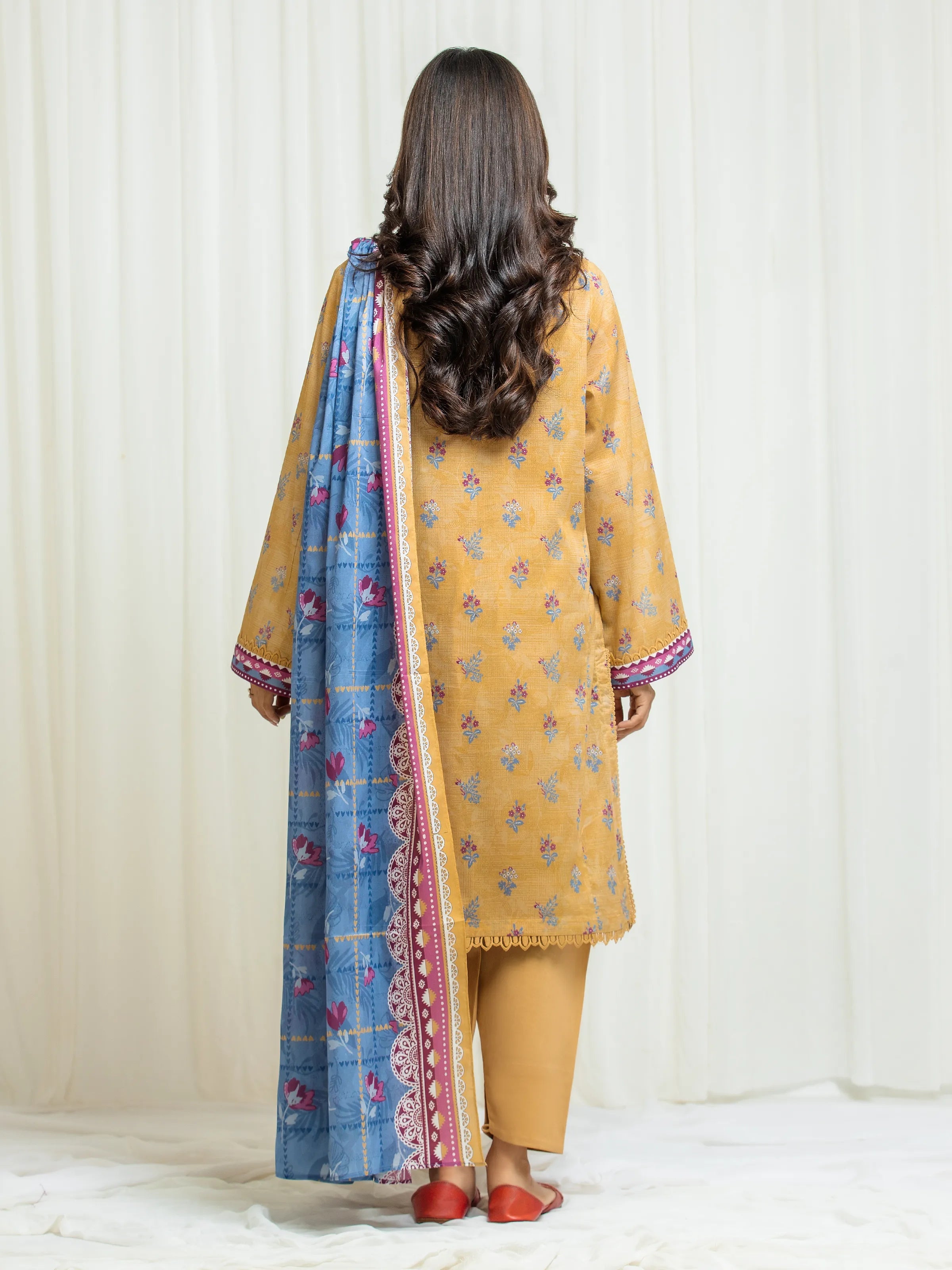 URB Unstitched Printed Lawn Suit