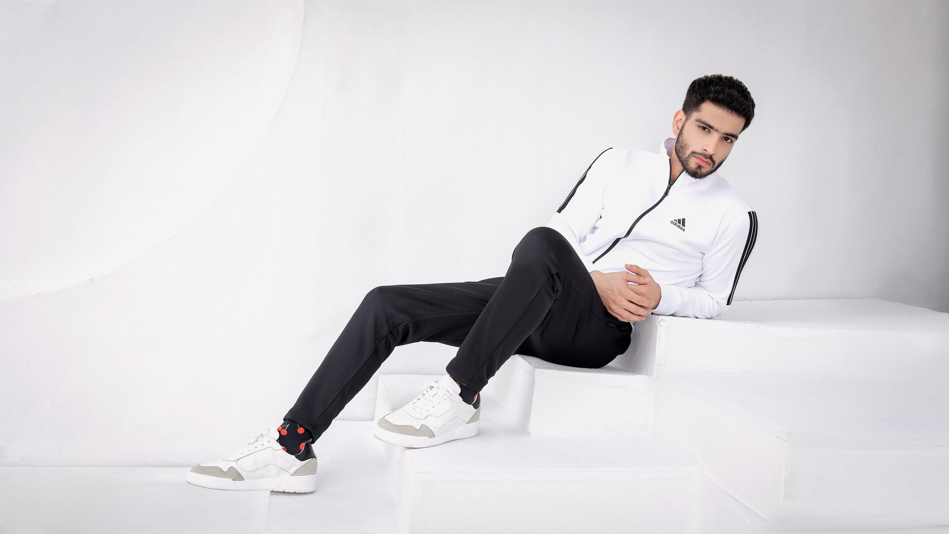 URB White Stipe Winter Tracksuit