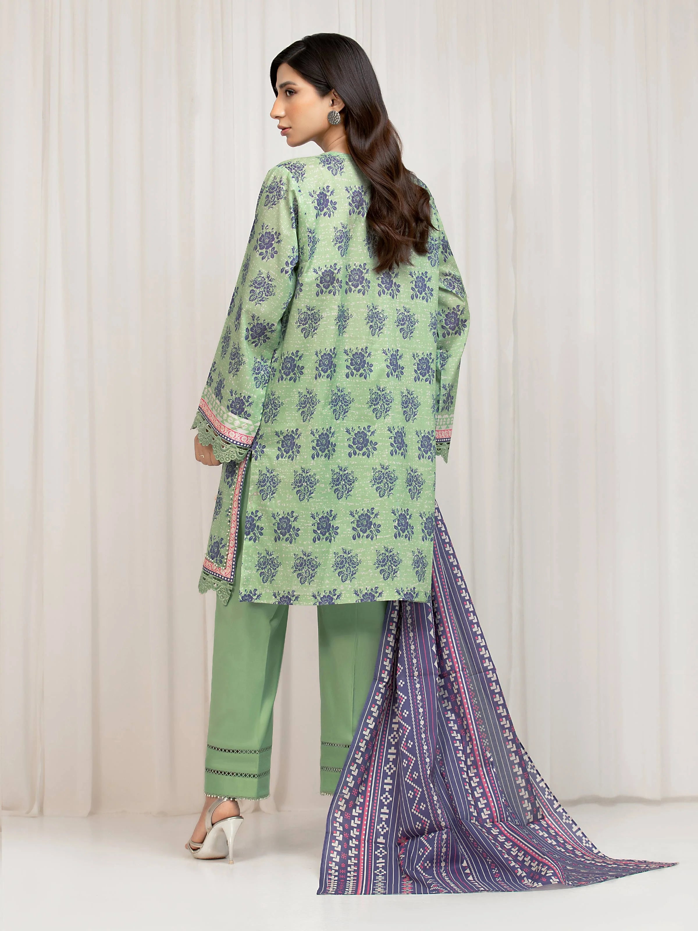 URB Unstitched Printed Lawn Suit