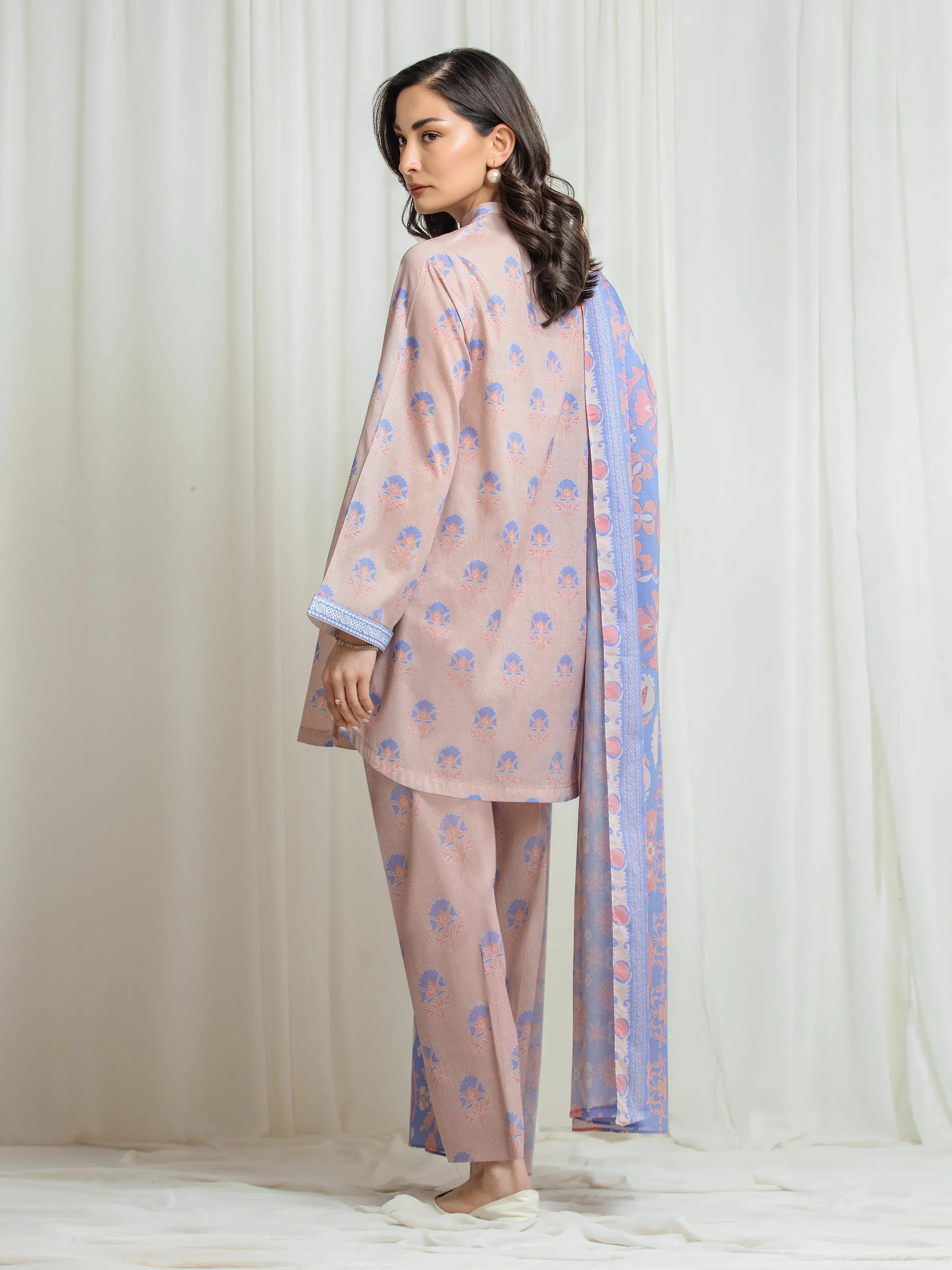 URB Unstitched Printed Lawn Suit