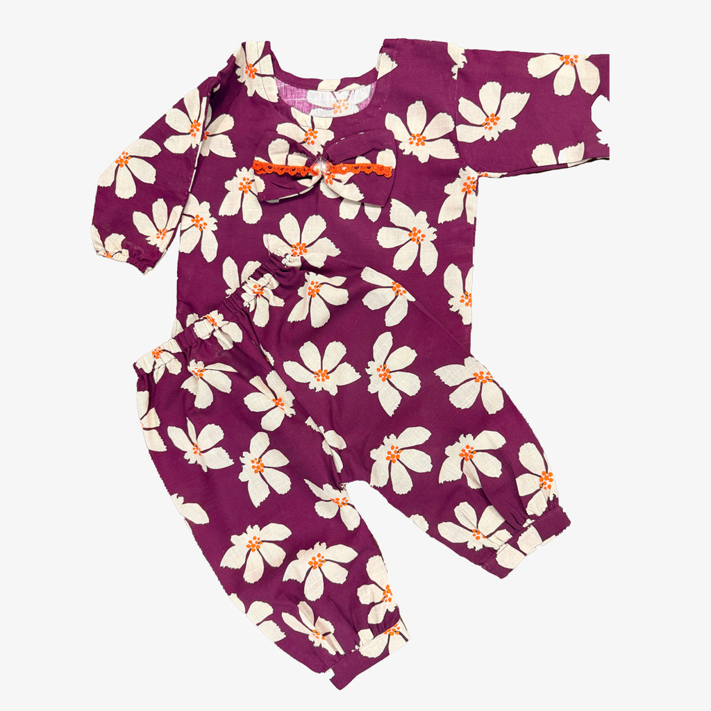 Baby Girl Khaddar Floral Salwar Kameez