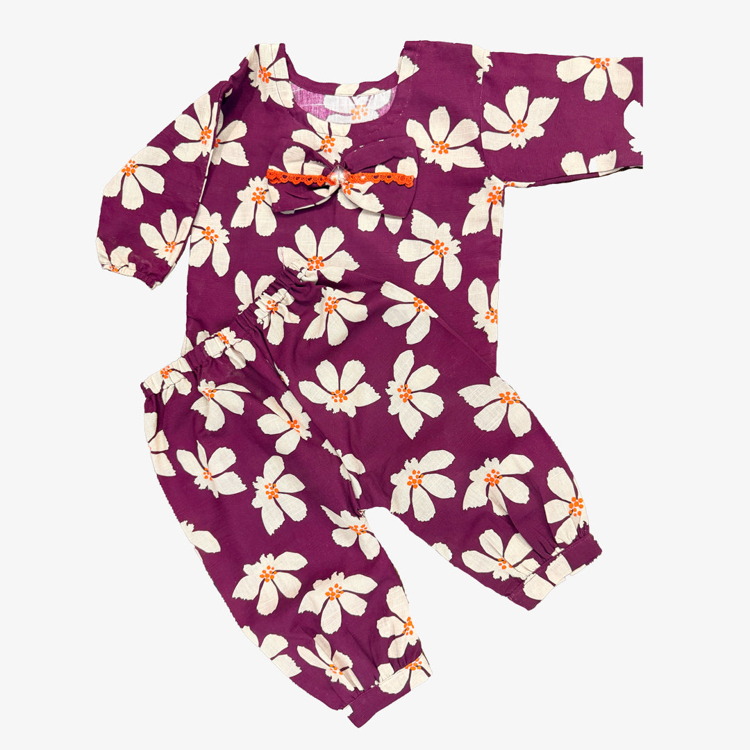 Baby Girl Khaddar Floral Salwar Kameez