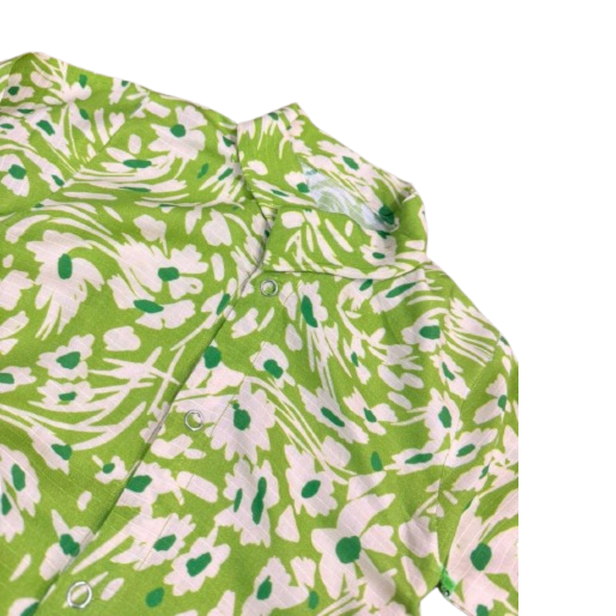 Green Floral Printed Baby Set