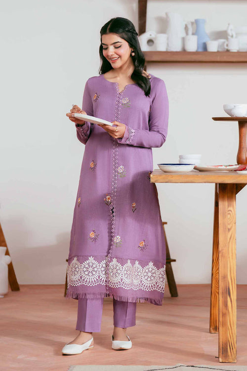 2 Piece - Embroidered Suit