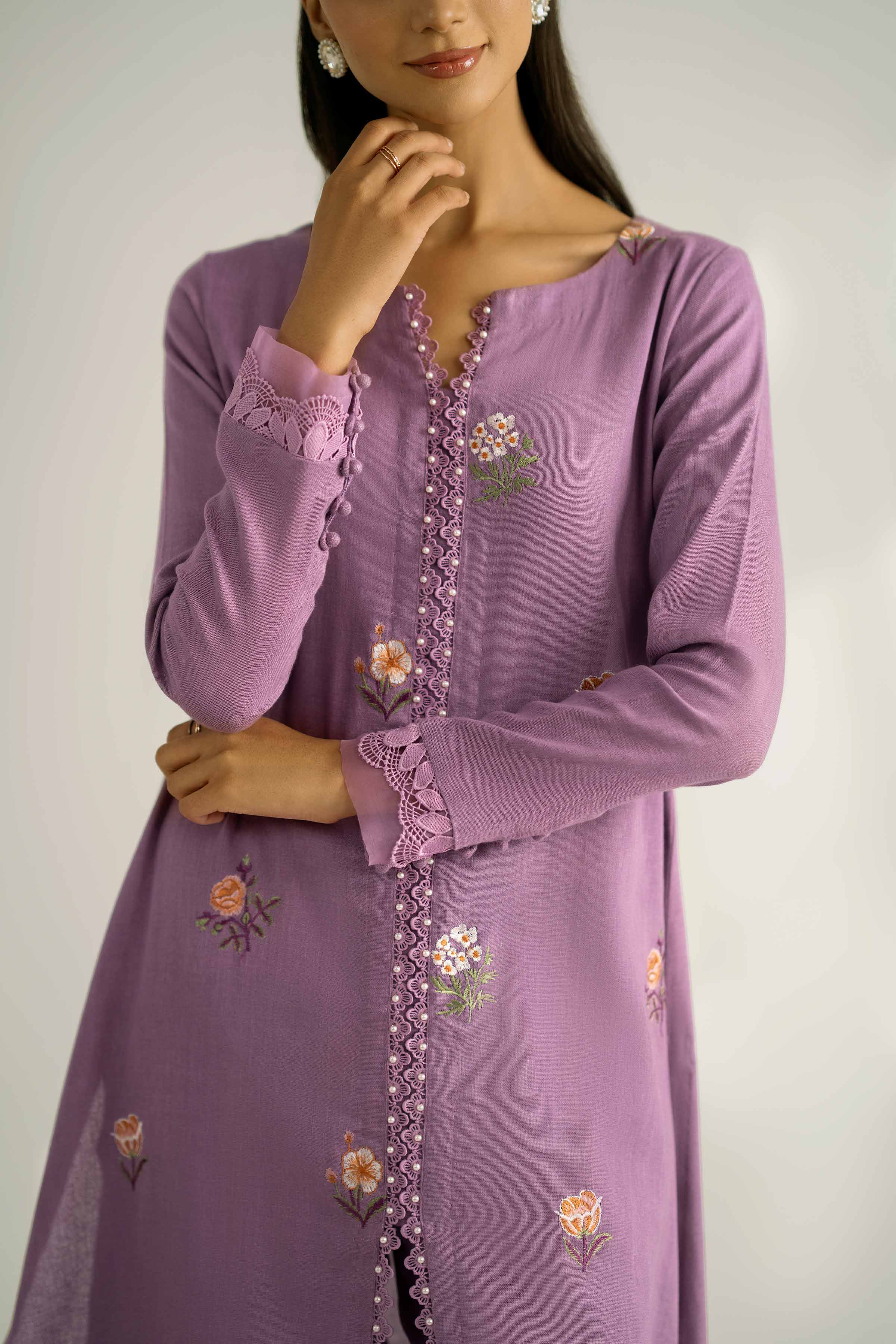 2 Piece - Embroidered Suit