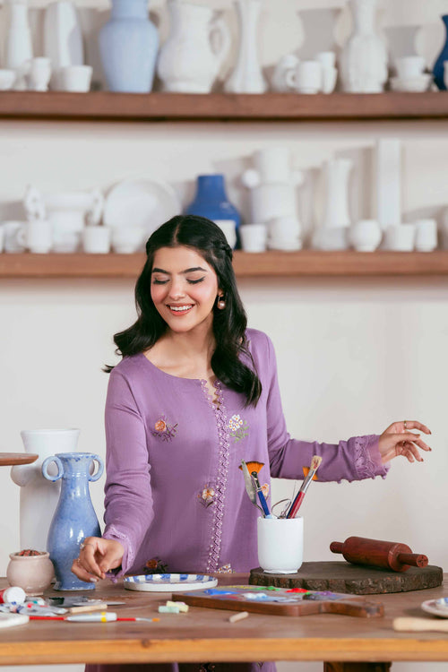 2 Piece - Embroidered Suit