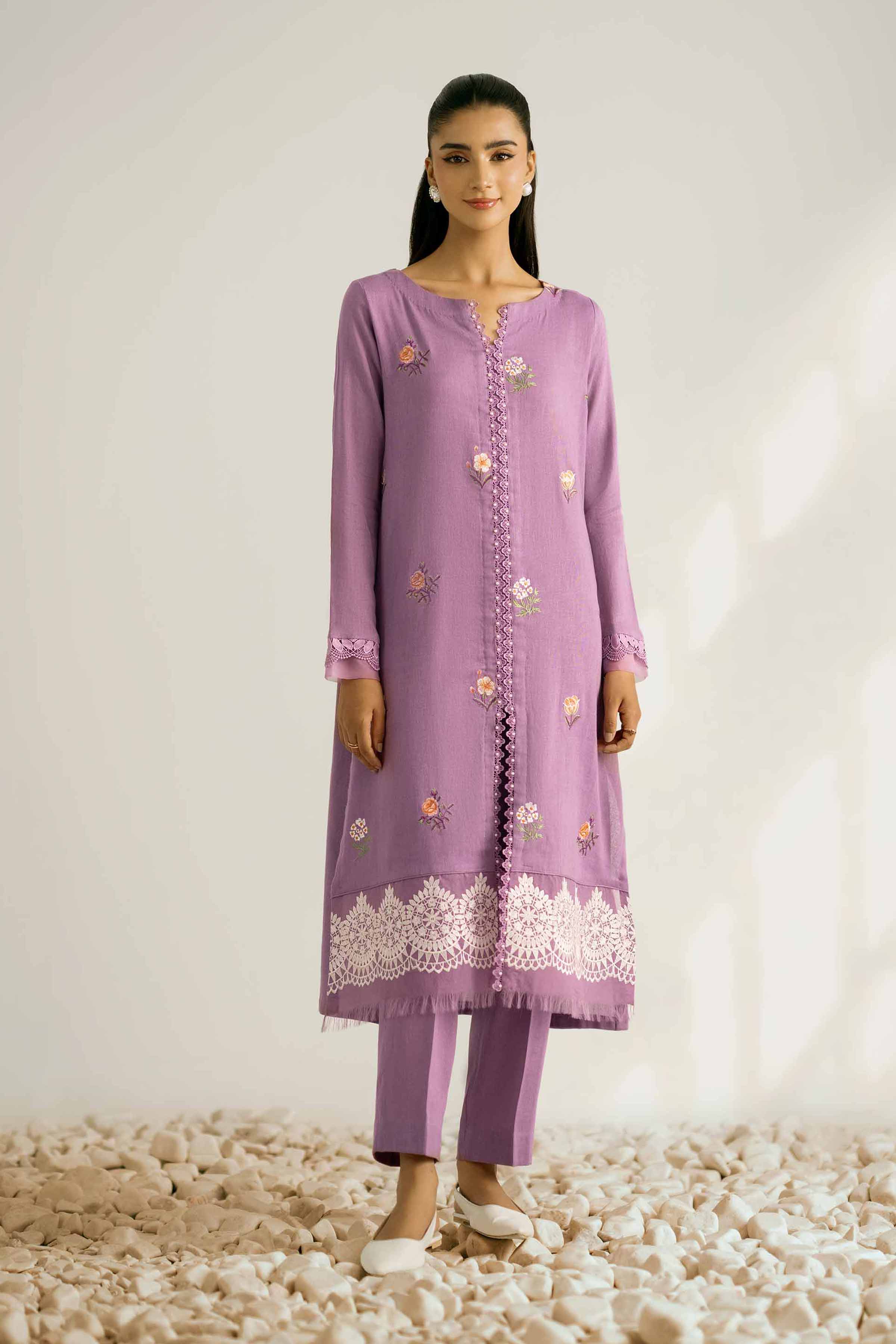 2 Piece - Embroidered Suit