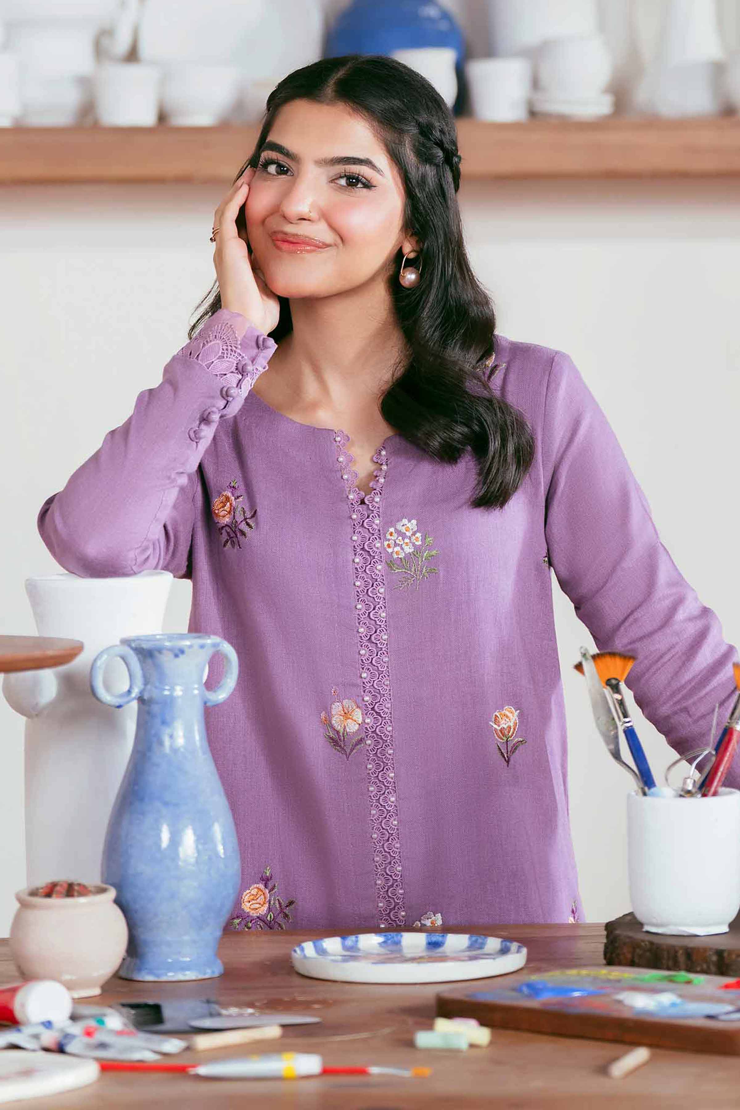 2 Piece - Embroidered Suit