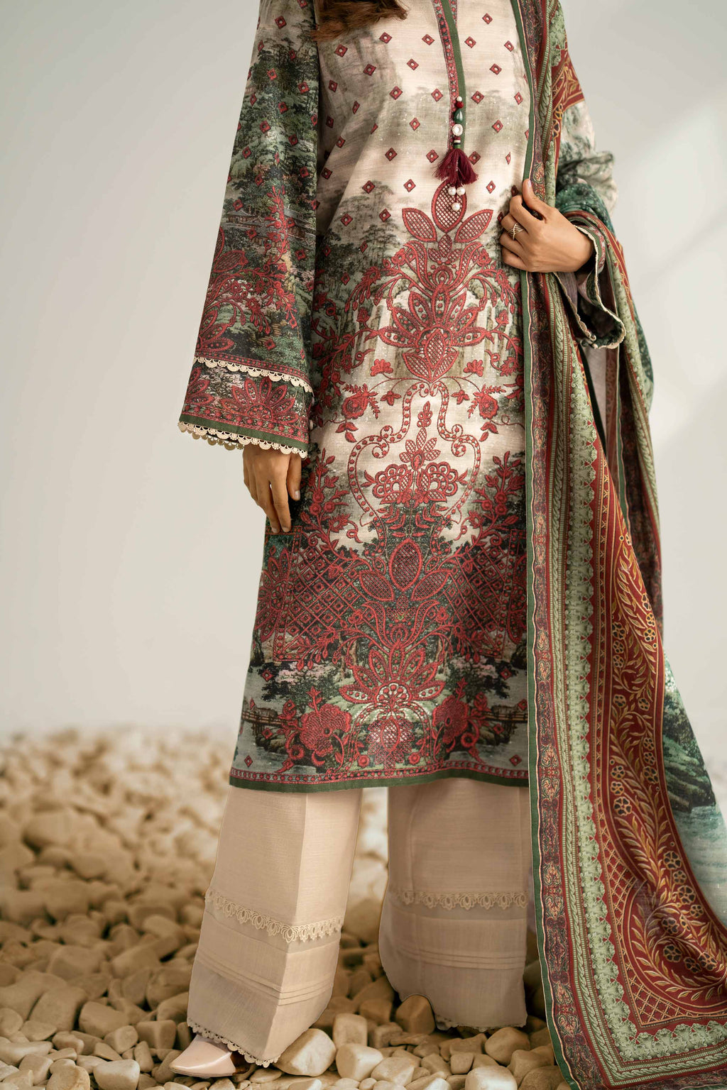 3 Piece - Digital Printed Suit - URBKU61478329