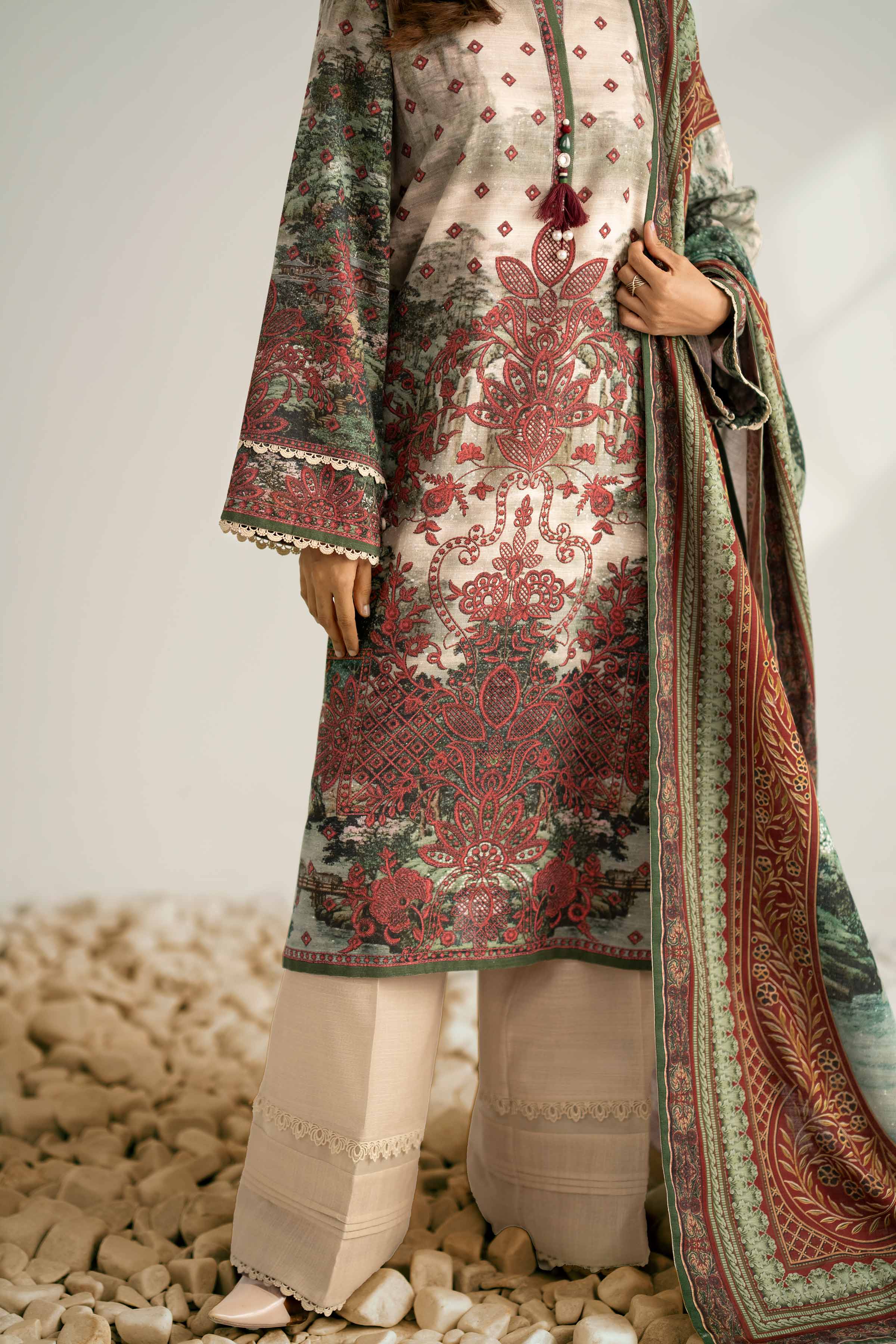 3 Piece - Digital Printed Suit - URBKU61478329