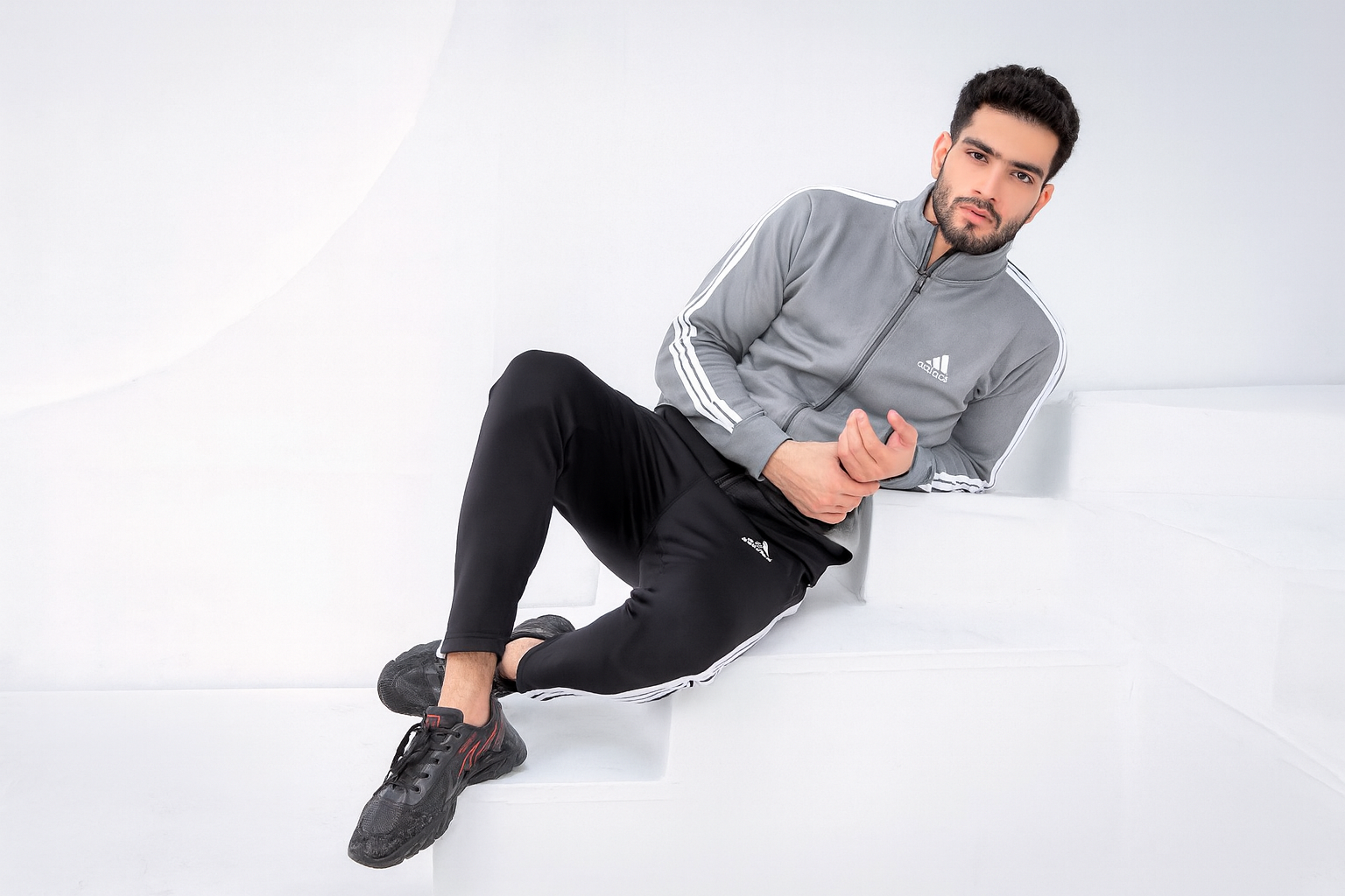 URB Grey Stipe Winter Tracksuit