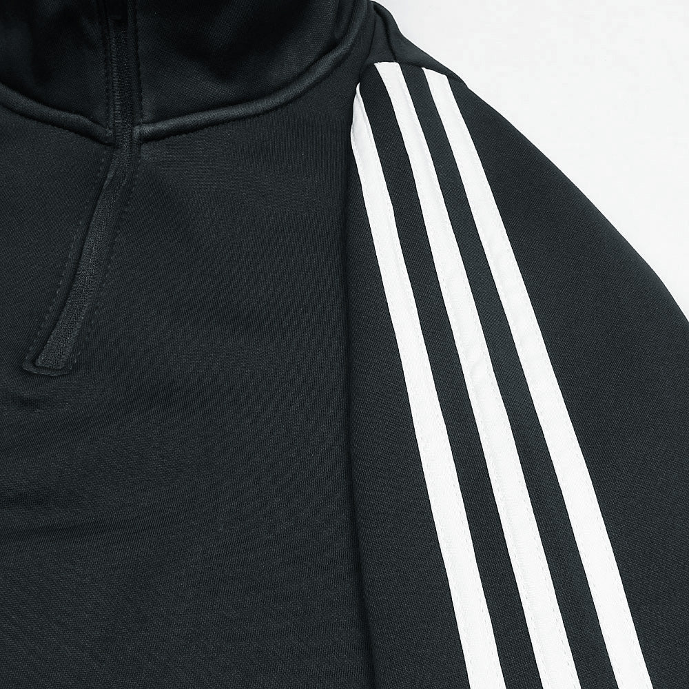 Adidas Imported Tiro Piping Quarter Zip Tracksuit (Black)