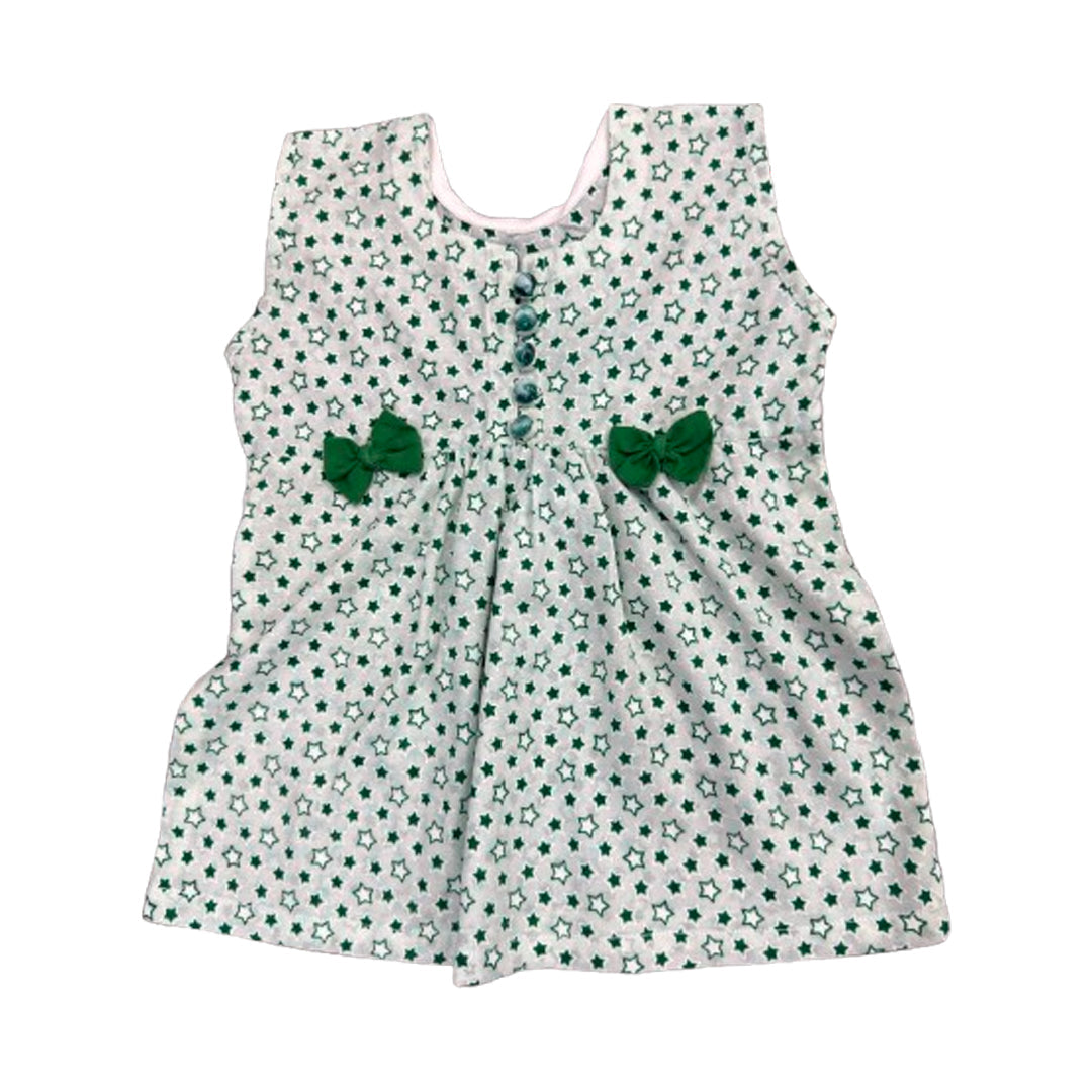 Princess Dress Set White with Green Bow Accents (14 August Edition)