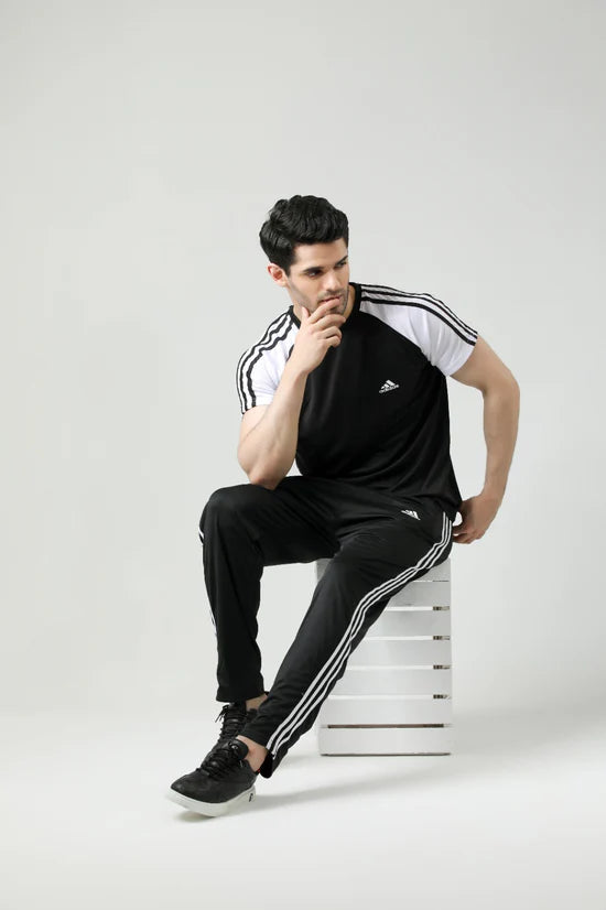Adi Black White Summer Tracksuit