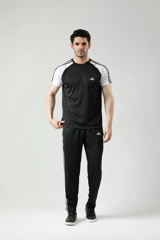 Adi Black White Summer Tracksuit