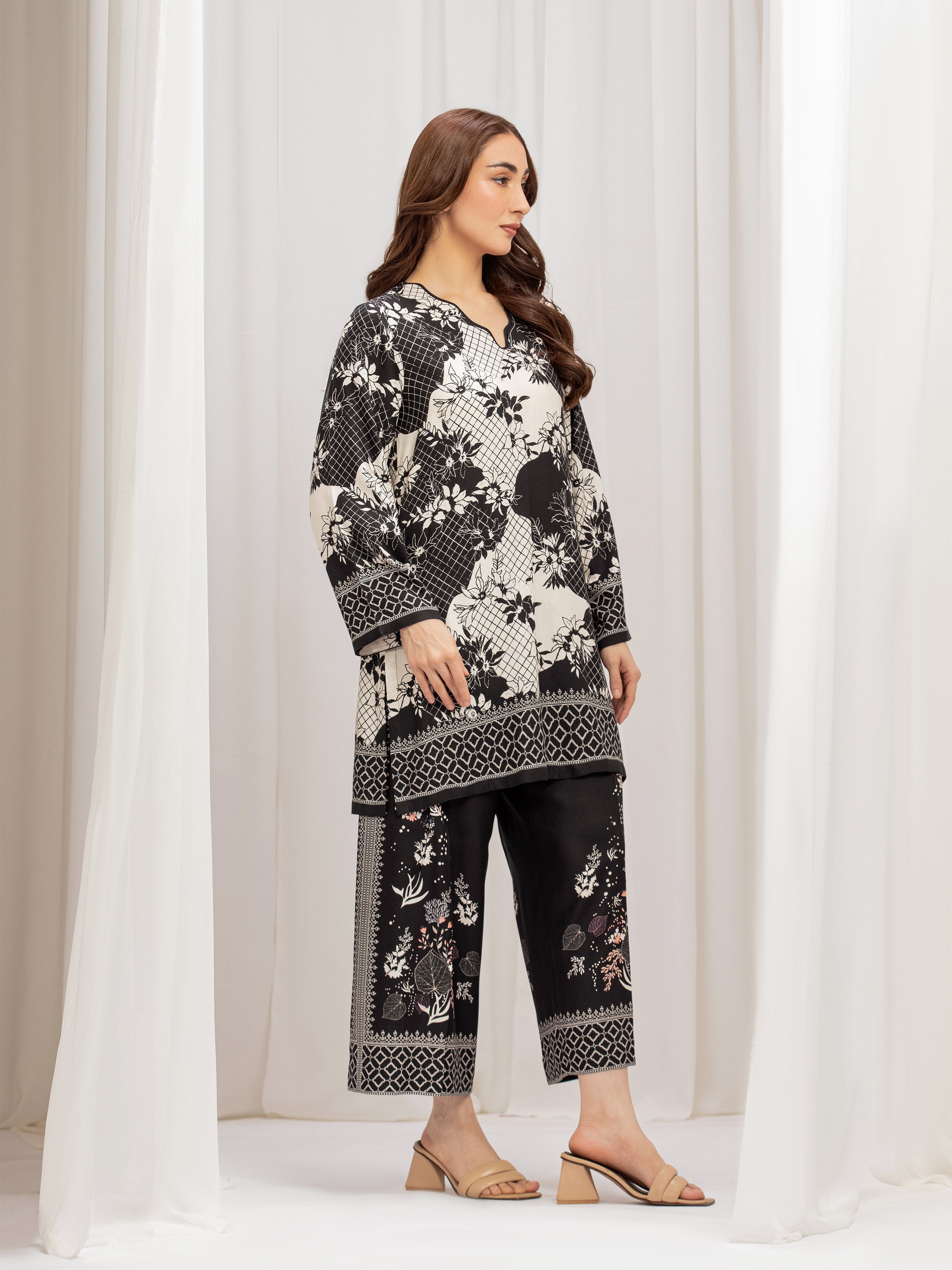 URB Pret Printed Twill Viscose Shirt Trouser