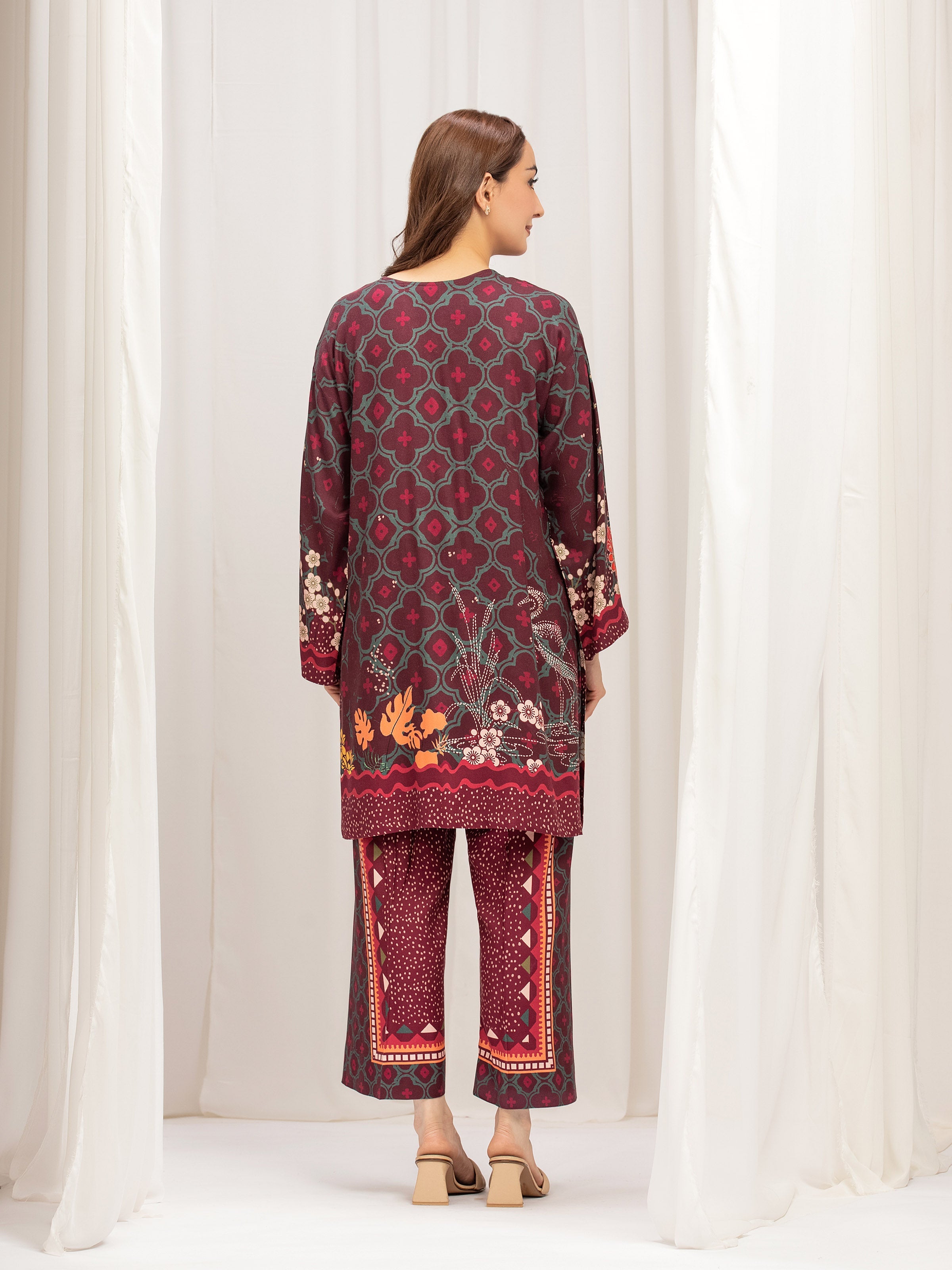 URB Pret Printed Twill Viscose Shirt Trouser