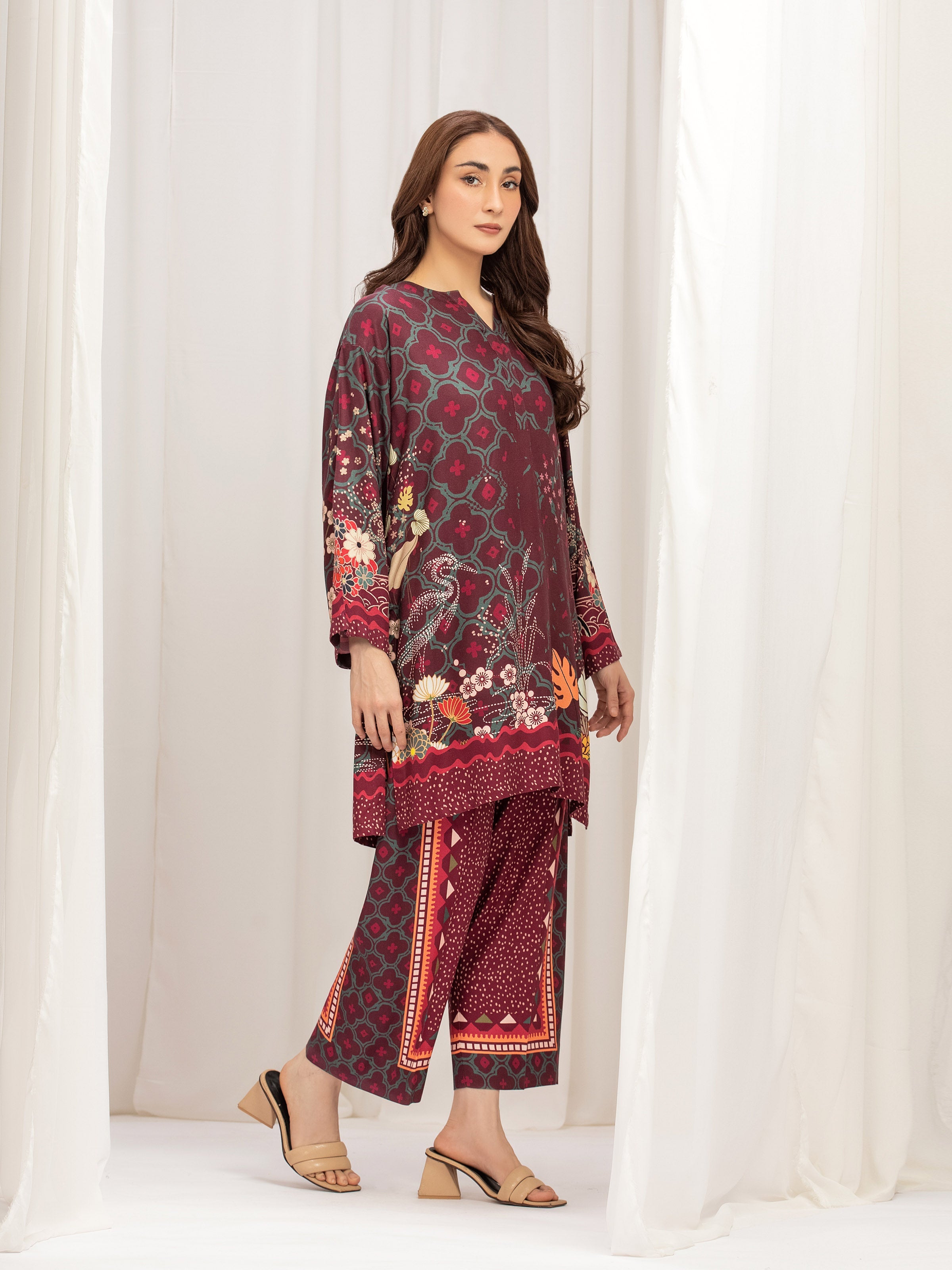 URB Pret Printed Twill Viscose Shirt Trouser