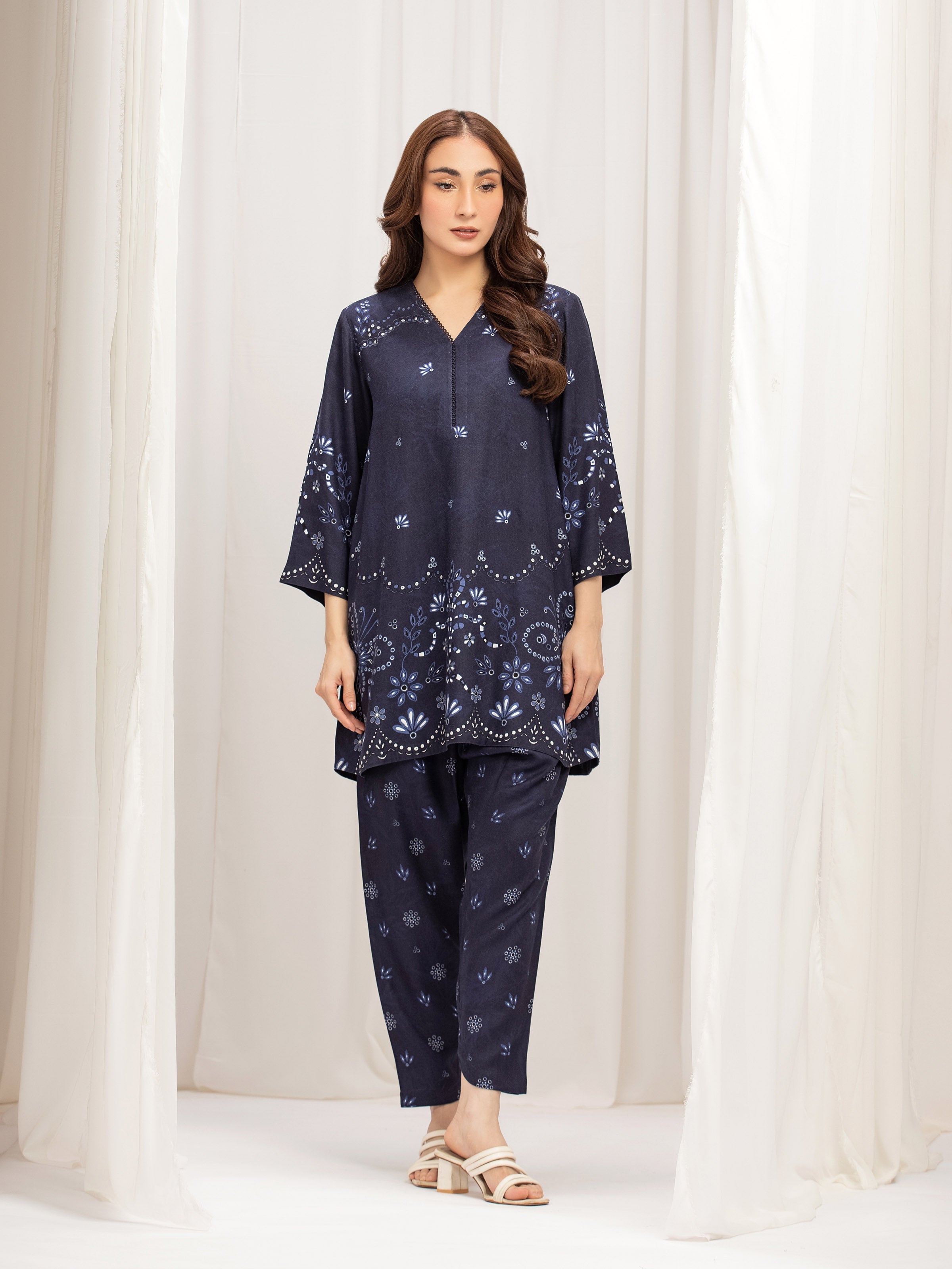URB Pret Printed Twill Viscose Shirt Trouser