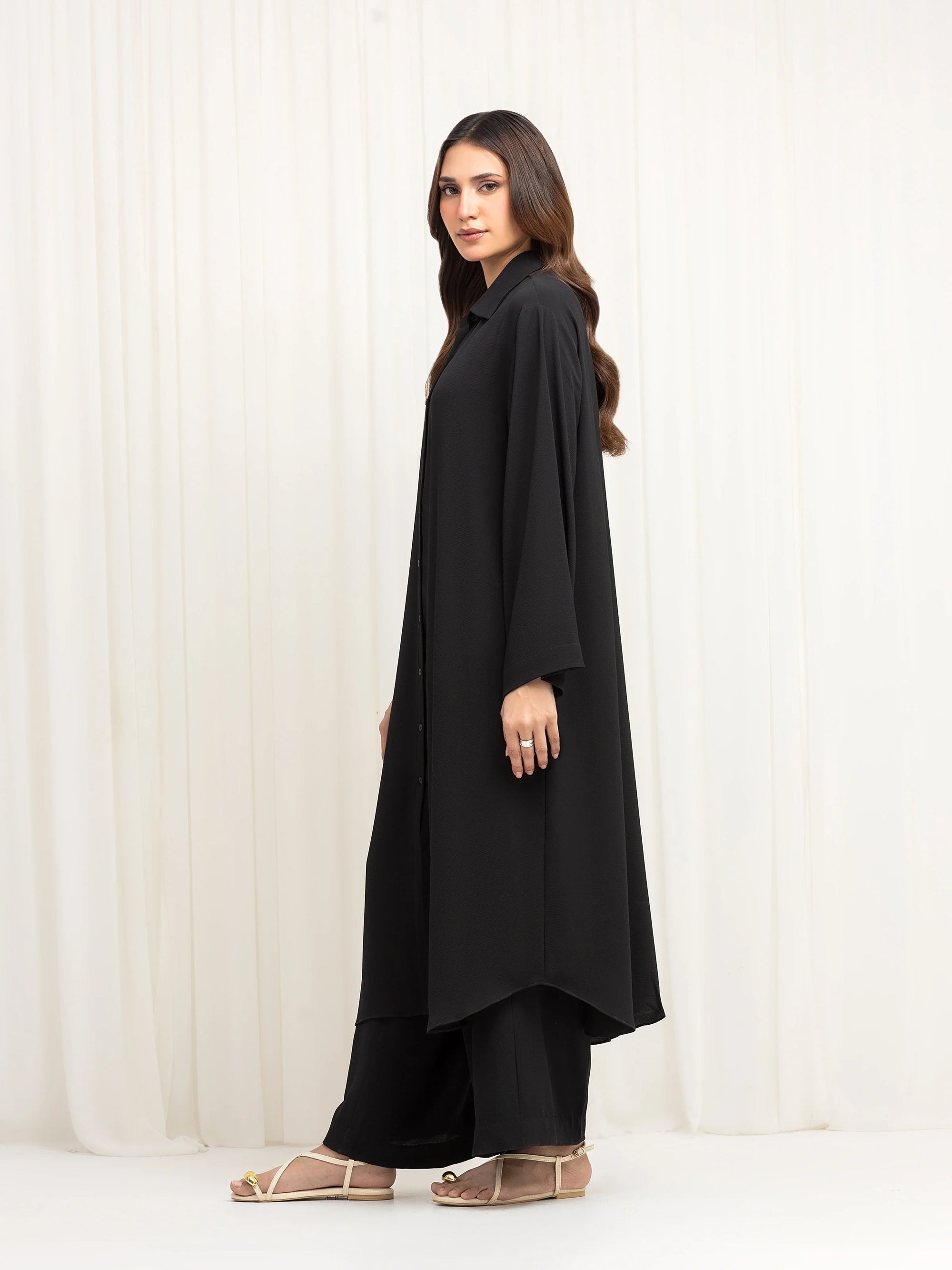 URB Pret Solid Georgette Co-Ord Set