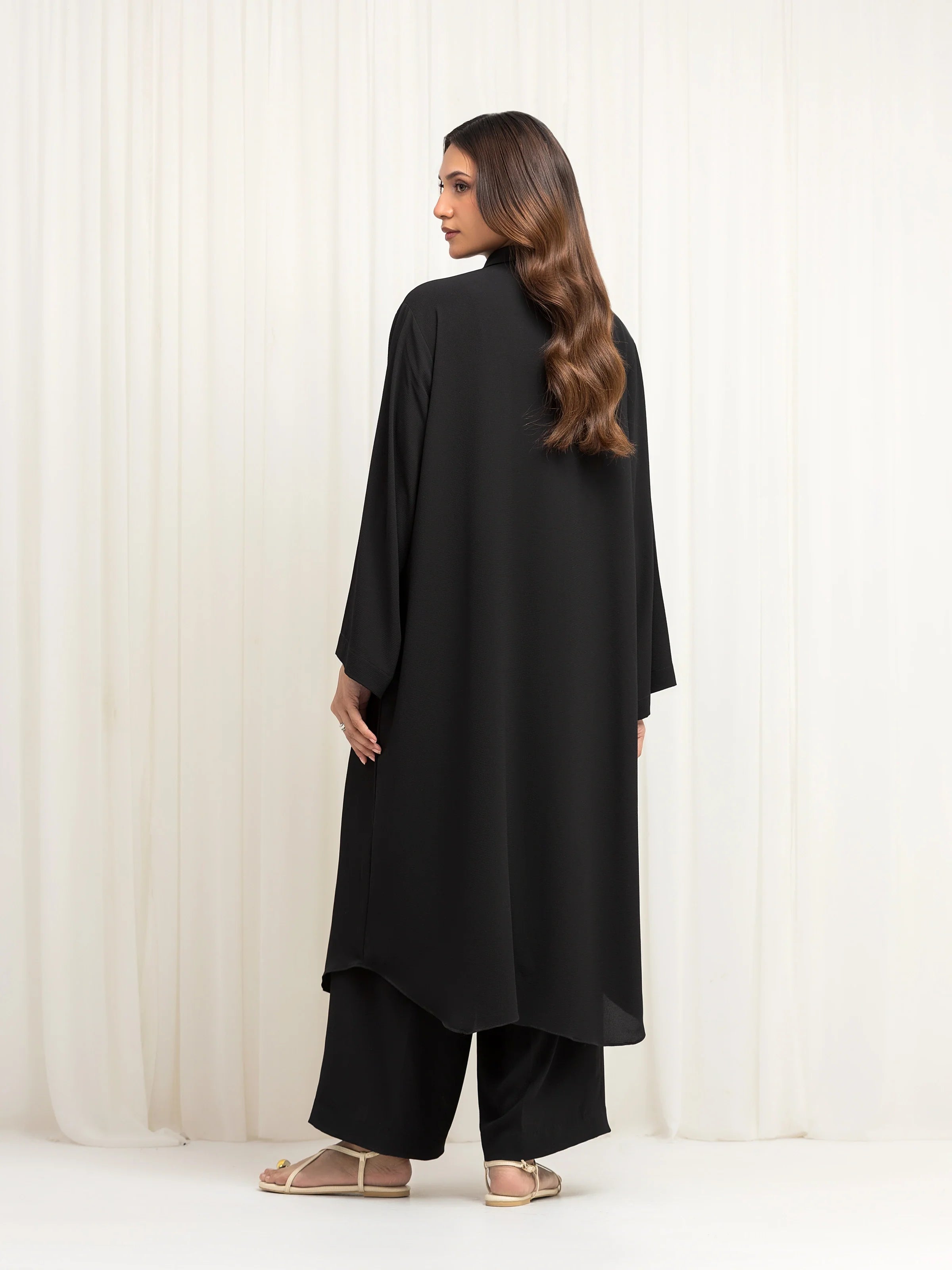 URB Pret Solid Georgette Co-Ord Set