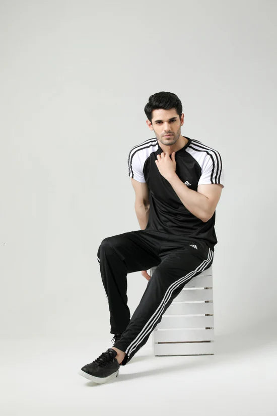 Adi Black White Summer Tracksuit