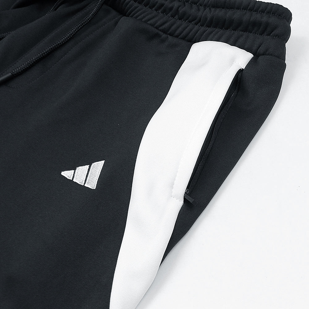 Adidas Imported Tiro Piping Quarter Zip Tracksuit (Black)