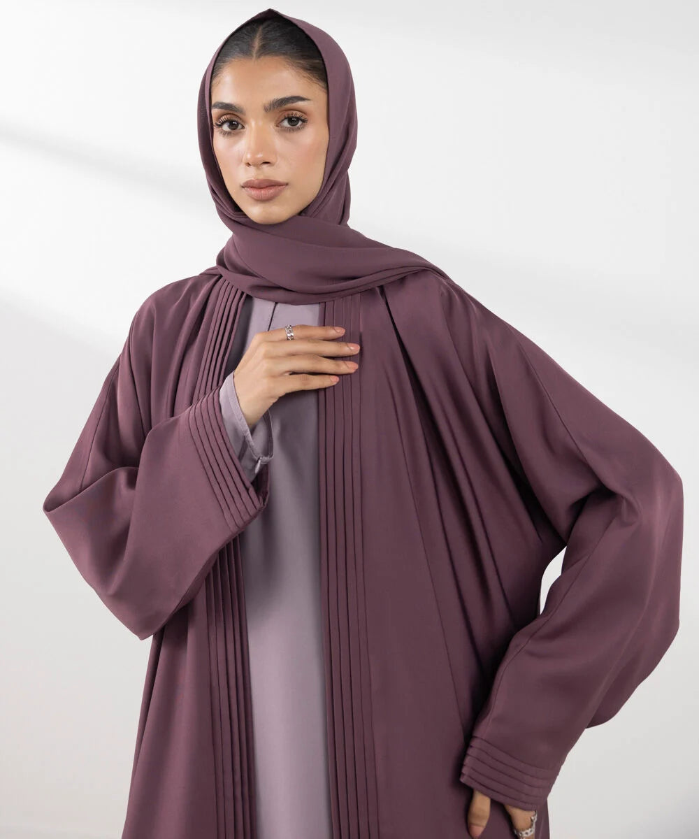 URB Front Open Abaya Set