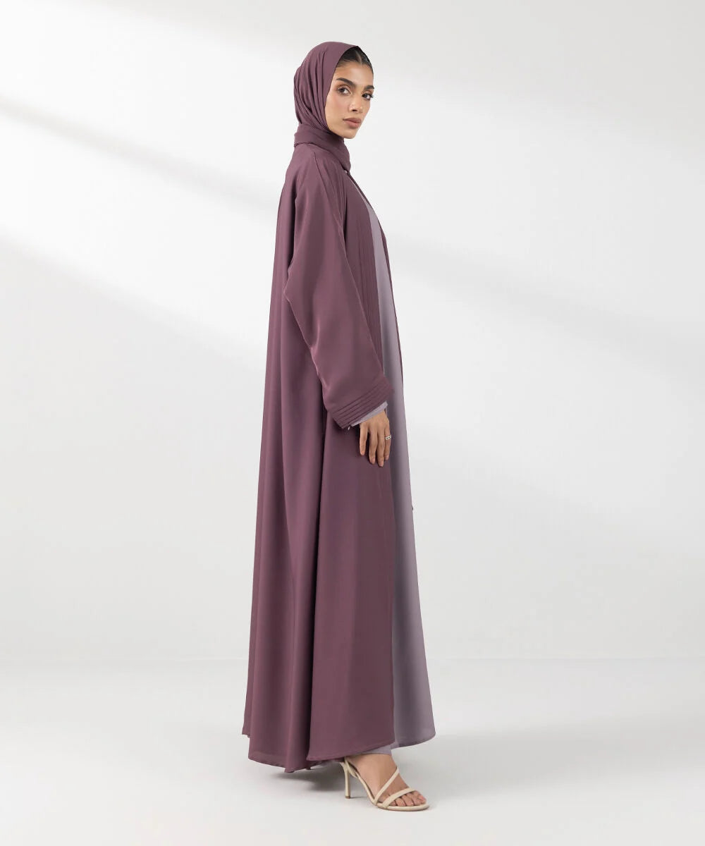 URB Front Open Abaya Set