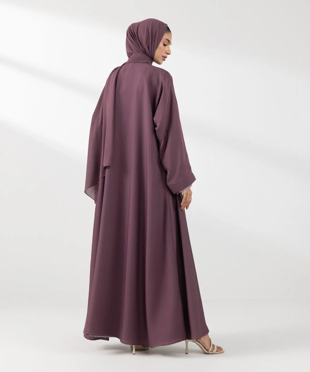 URB Front Open Abaya Set