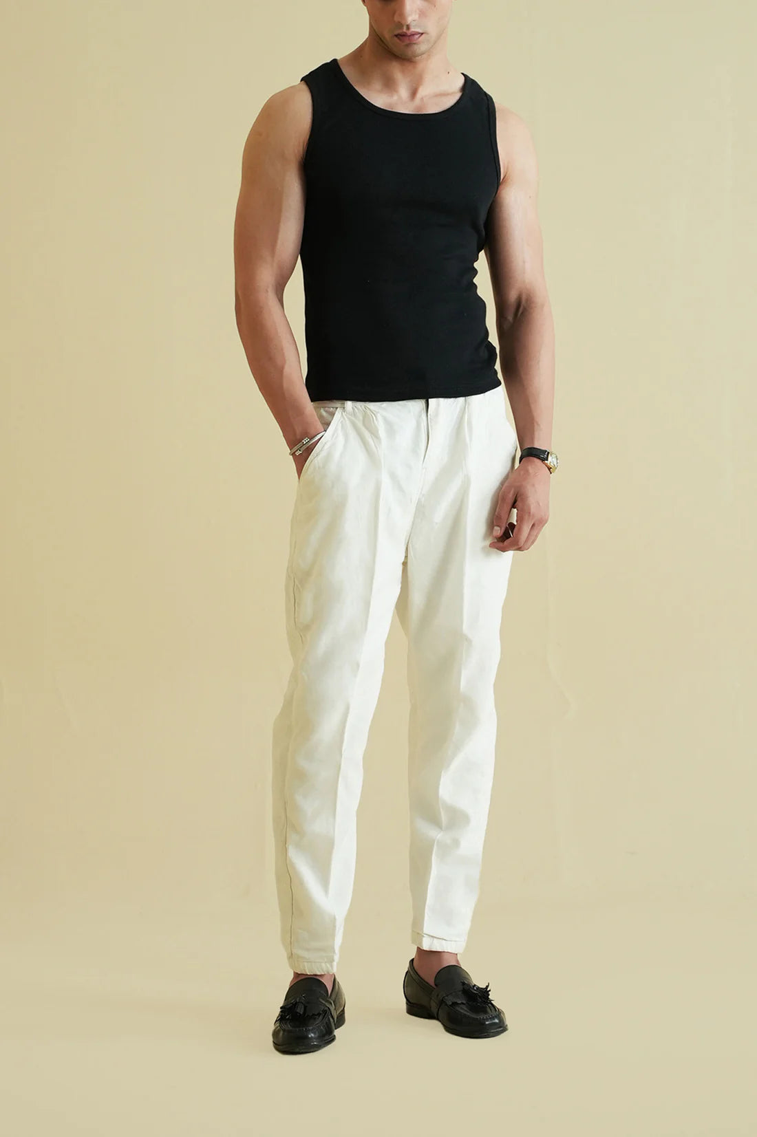 URB Men's Ribbed Vest - Black