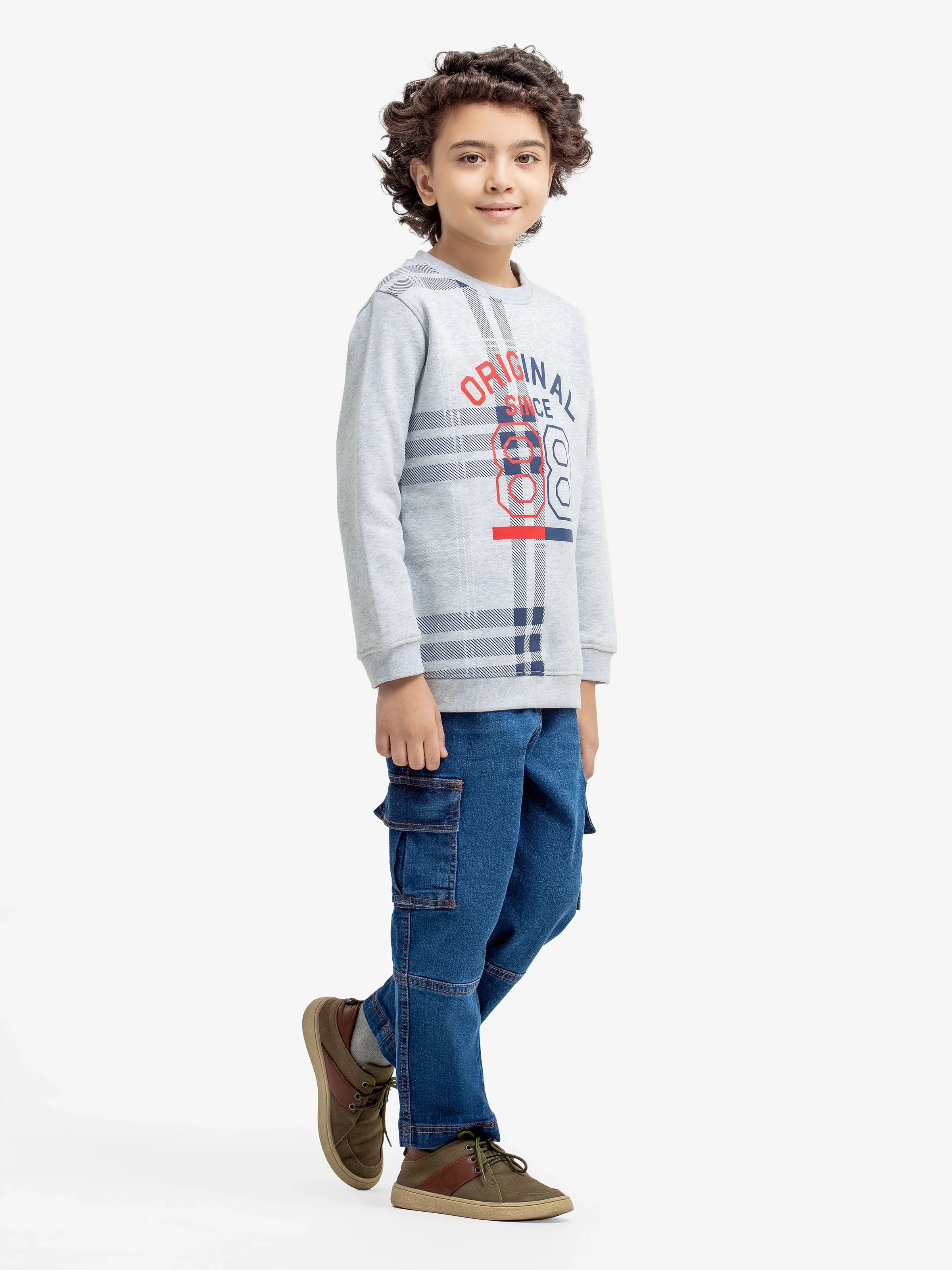 URB Boy's Heather-Grey Sweatshirt